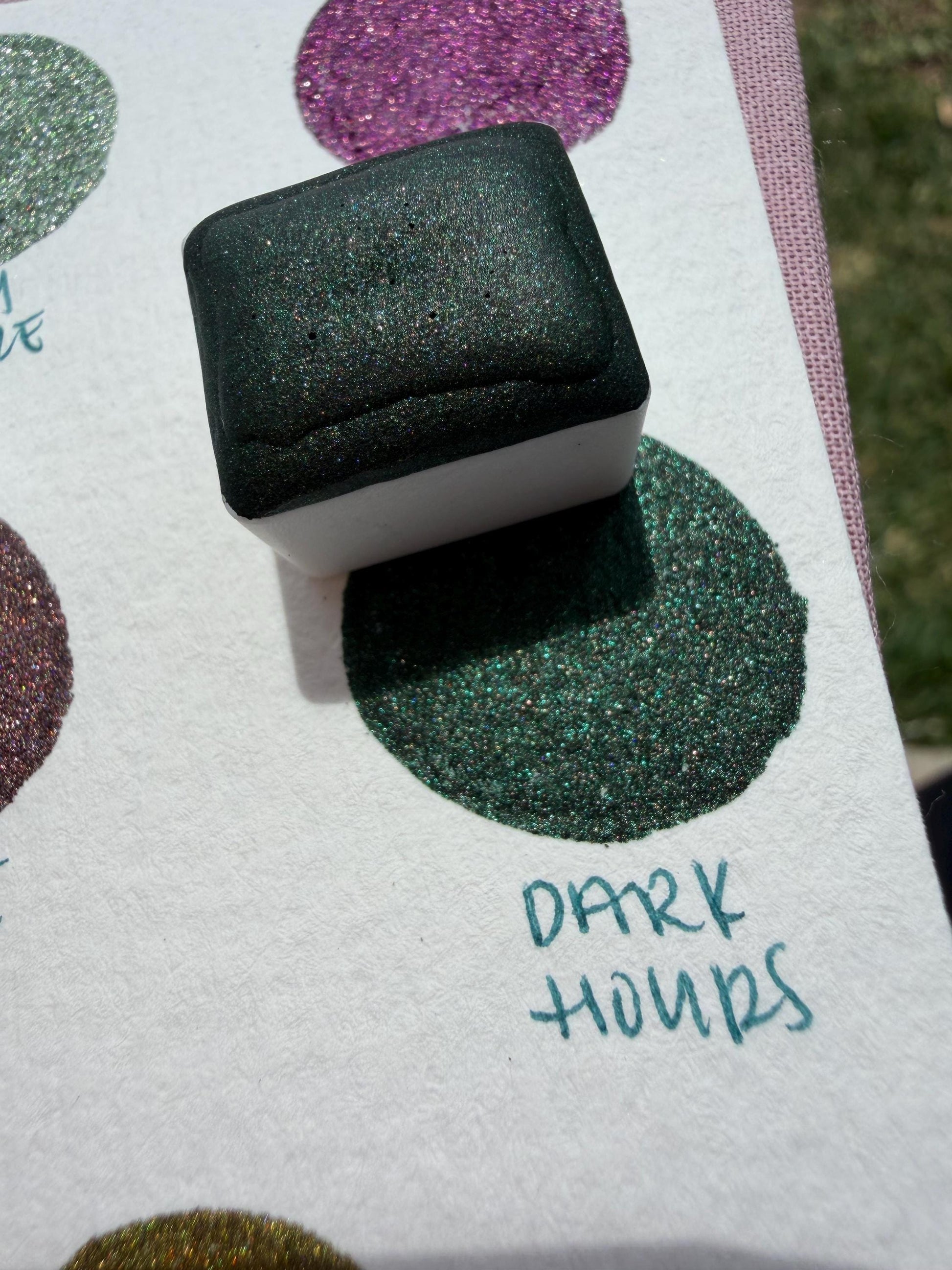 Dark Hours | Handmade Watercolors | Handmade Paint | Watercolors | Watercolor | Handmade Cards | Chrome Watercolors