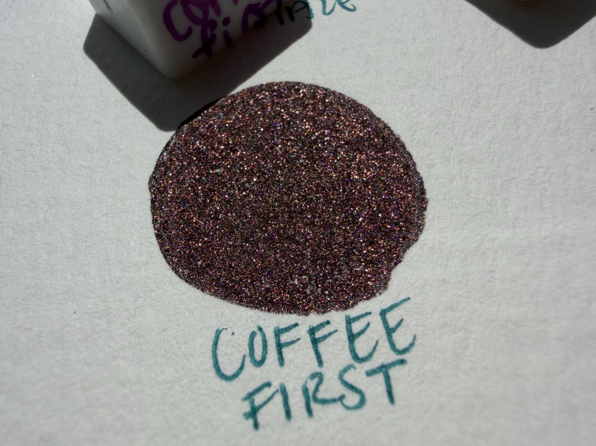 Coffee First | Handmade Watercolors | Handmade Paint | Watercolors | Watercolor | Handmade Cards | Chrome Watercolors