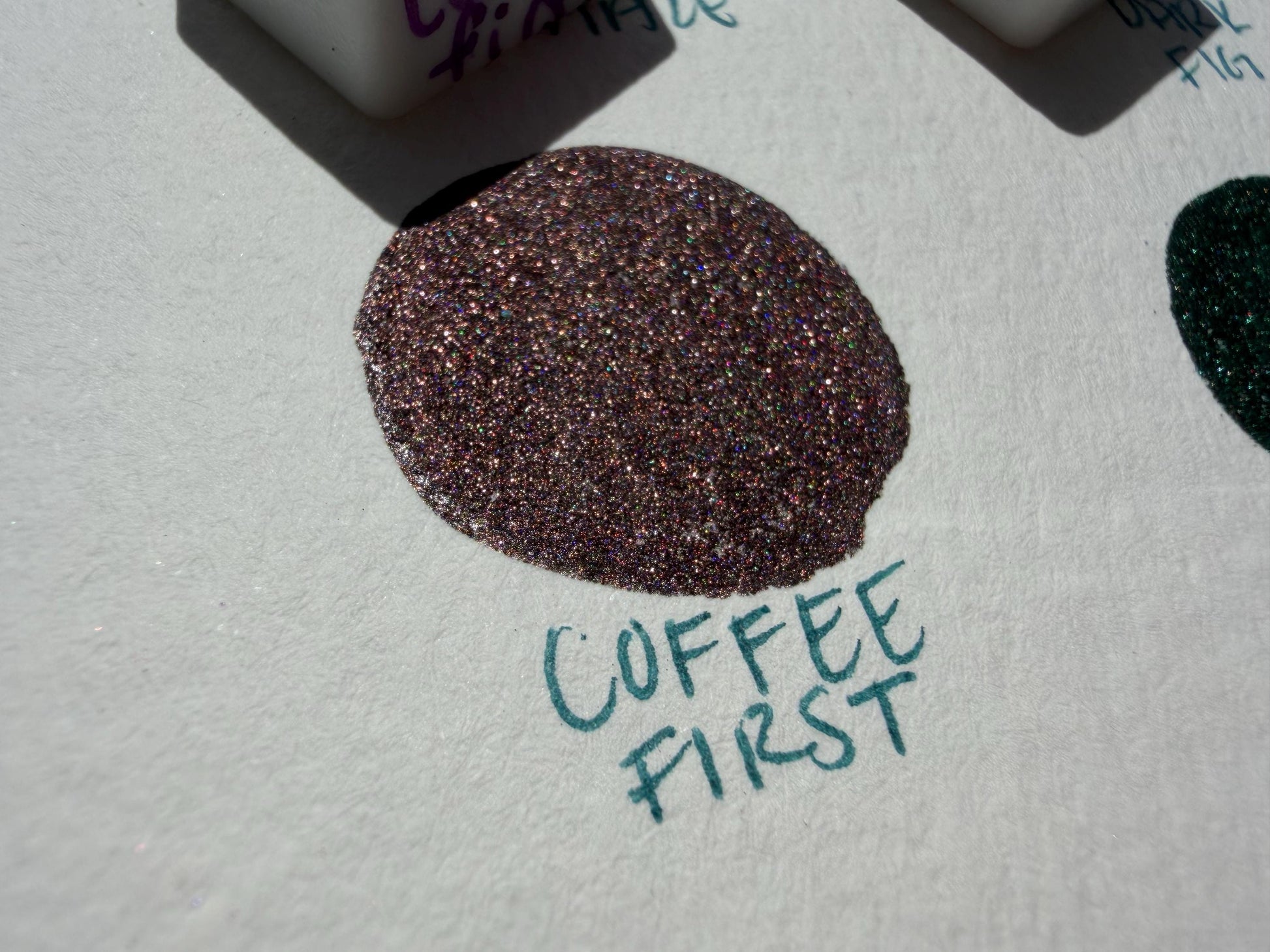 Coffee First | Handmade Watercolors | Handmade Paint | Watercolors | Watercolor | Handmade Cards | Chrome Watercolors