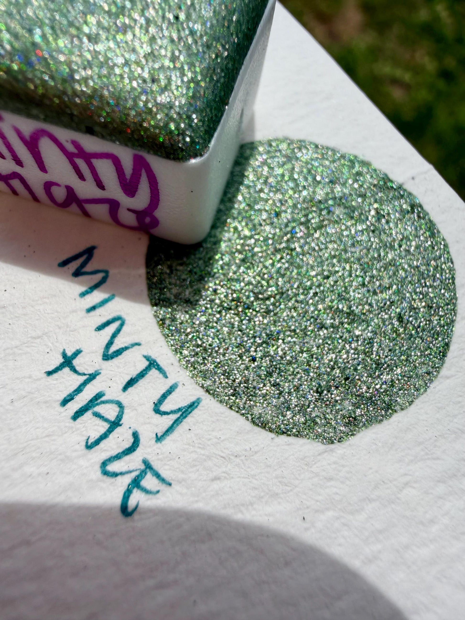 Minty Haze | Handmade Watercolors | Handmade Paint | Watercolors | Watercolor | Handmade Cards | Chrome Watercolors