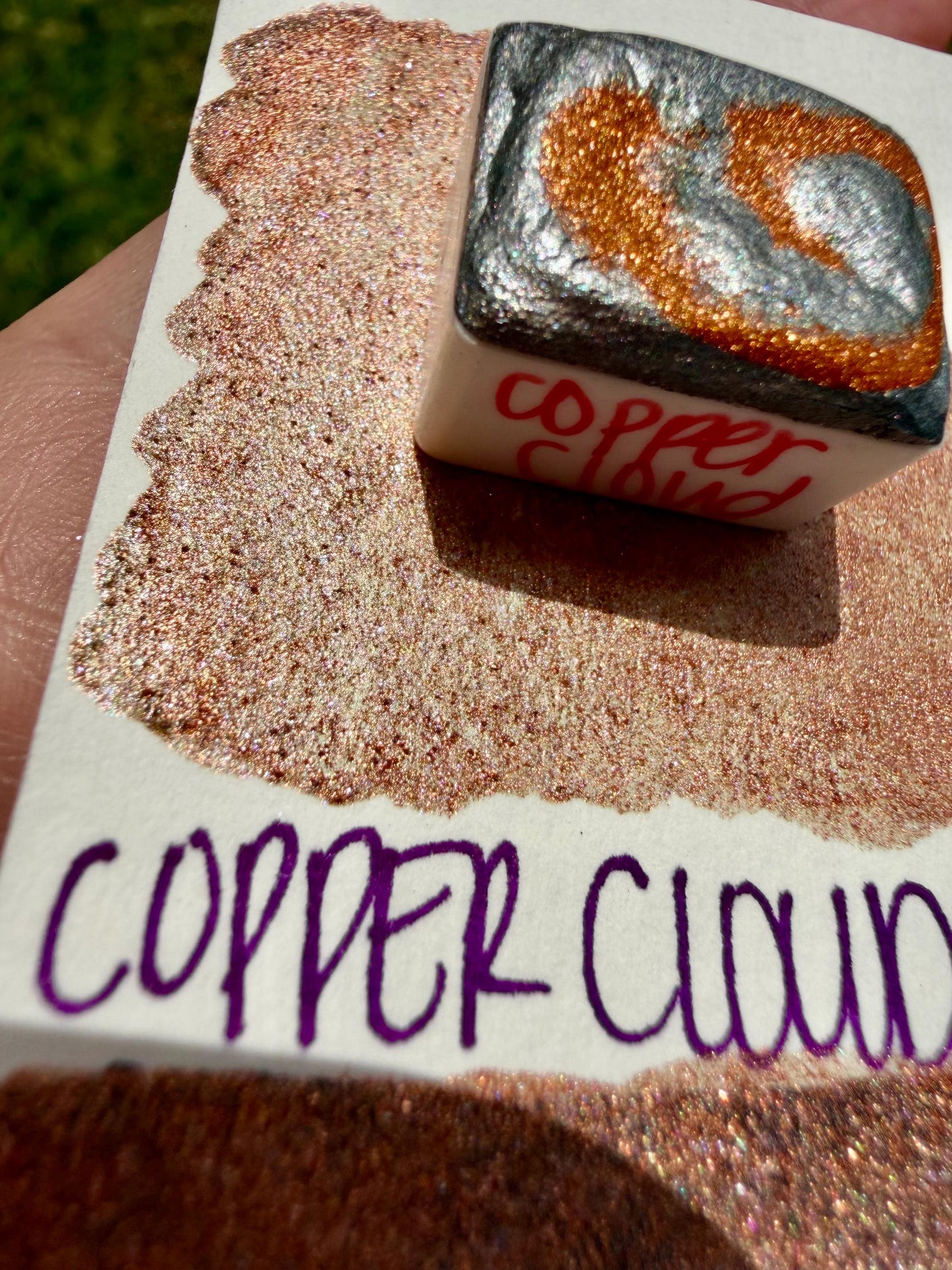Copper Cloud | Handmade Watercolors | Handmade Paint | Watercolors | Watercolor | Handmade Cards | Chrome Watercolors