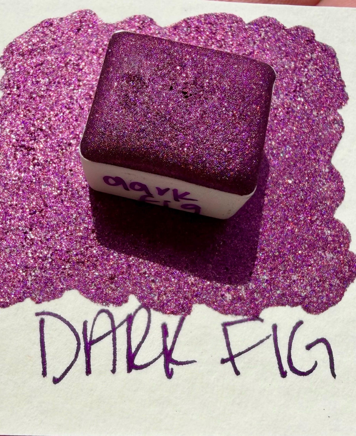 Dark Fig | Handmade Watercolors | Handmade Paint | Watercolors | Watercolor | Handmade Cards | Chrome Watercolors