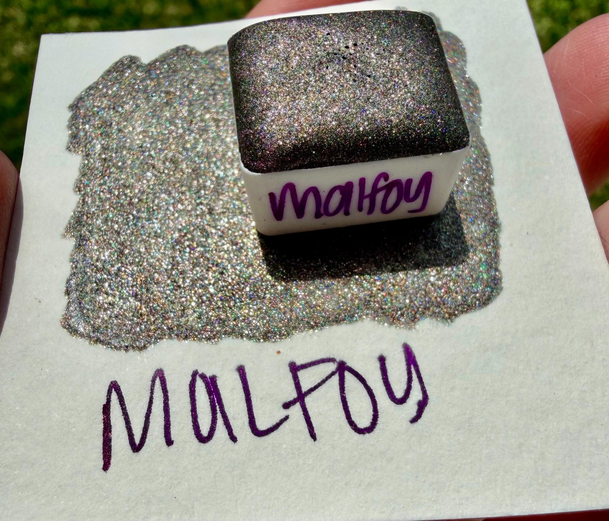 Malfoy | Handmade Watercolors | Handmade Paint | Watercolors | Watercolor | Handmade Cards | Chrome Watercolors