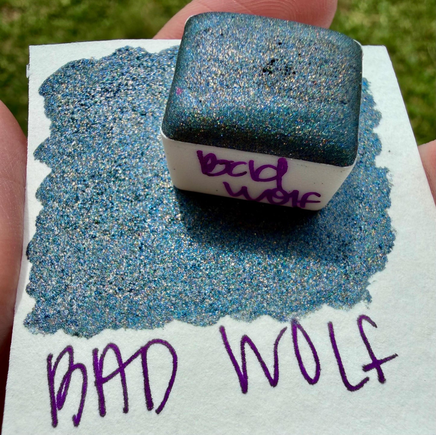 Bad Wolf | Handmade Watercolors | Handmade Paint | Watercolors | Watercolor | Handmade Cards | Chrome Watercolors