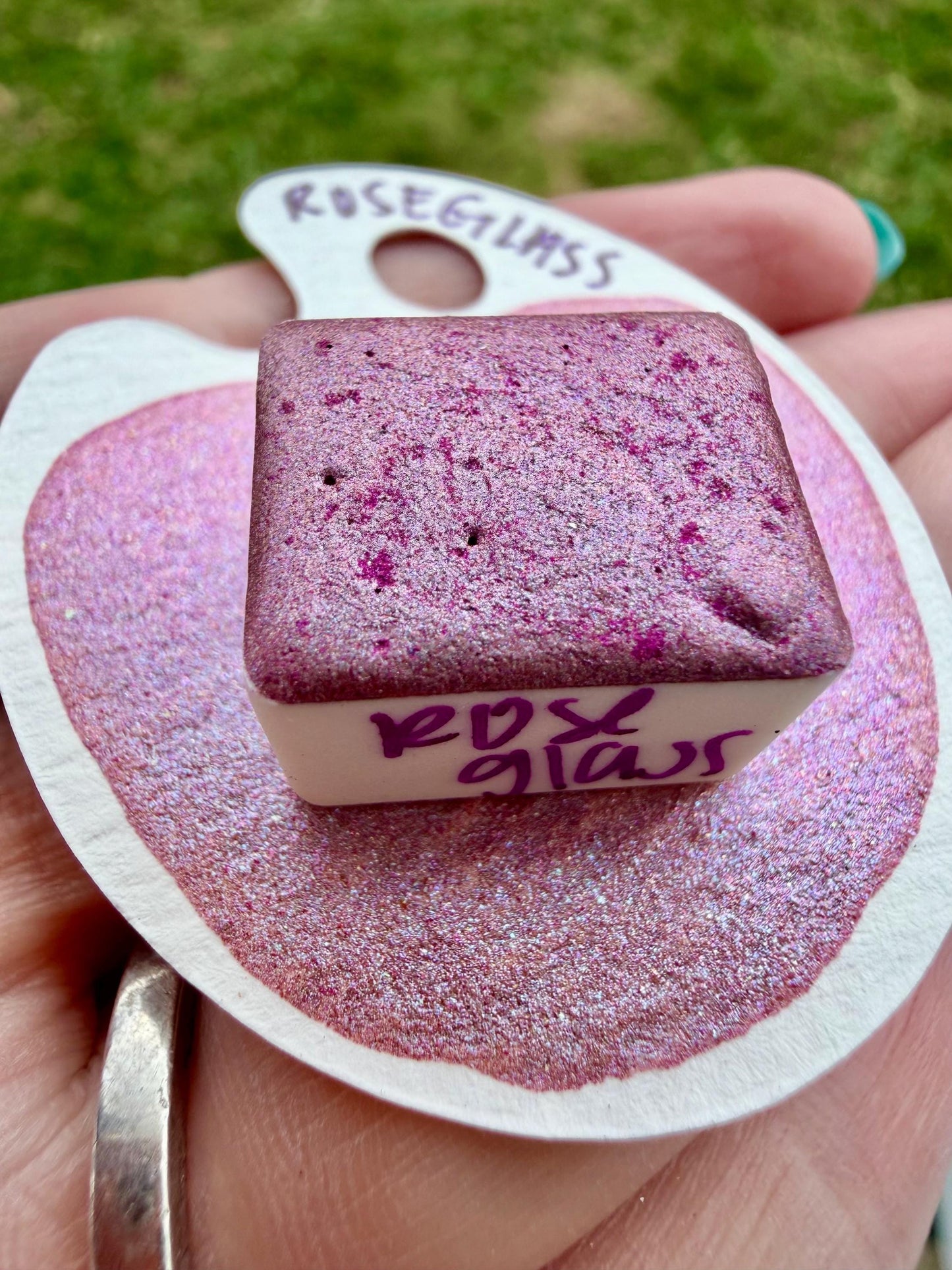 Roseglass | Handmade Watercolors | Handmade Paint | Calligraphy | Lettering | Colorshift | Artist Paints | Watercolor Artist