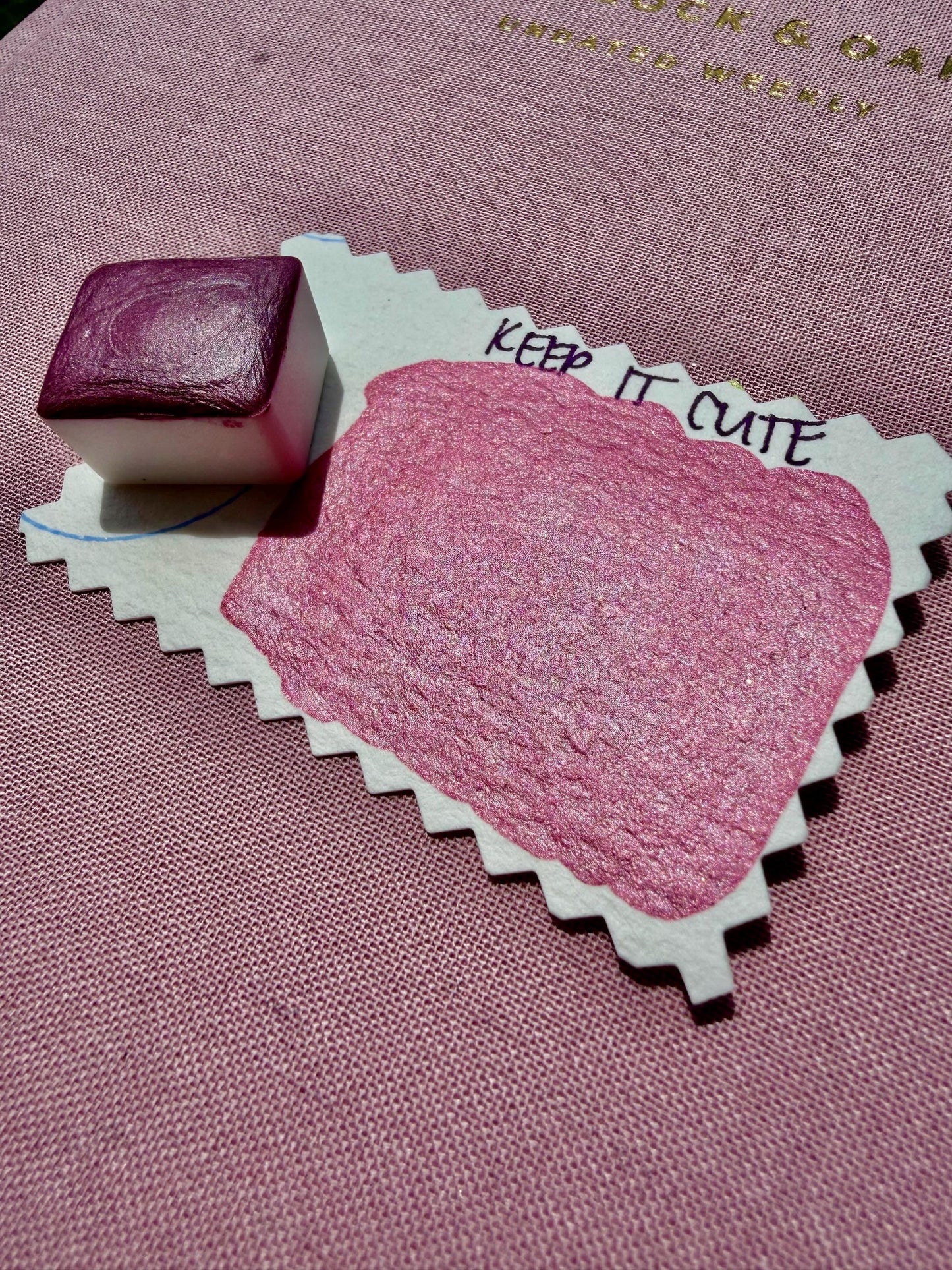 Keep It Cute | Handmade Watercolors | Handmade Paint | Calligraphy | Lettering | Colorshift | Artist Paints | Watercolor Artist