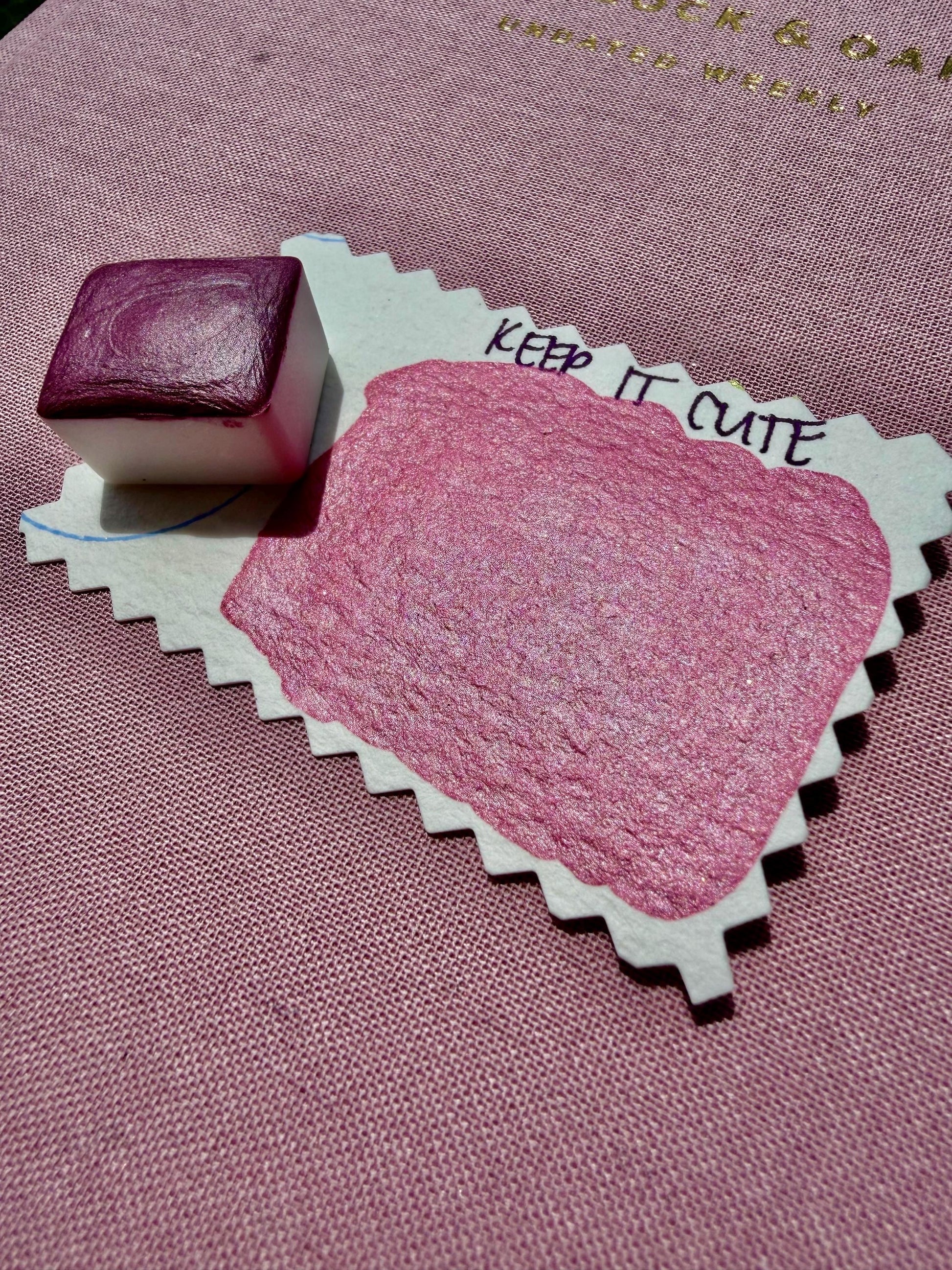 Keep It Cute | Handmade Watercolors | Handmade Paint | Calligraphy | Lettering | Colorshift | Artist Paints | Watercolor Artist