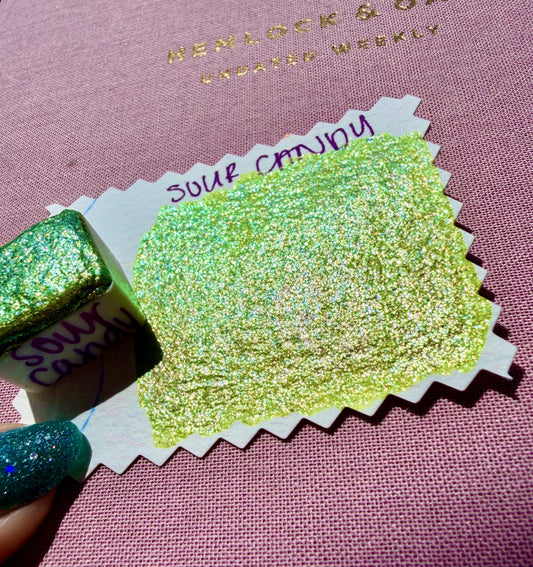 Sour Candy | Handmade Watercolors | Handmade Paint | Calligraphy | Lettering | Colorshift | Artist Paints | Watercolor Artist