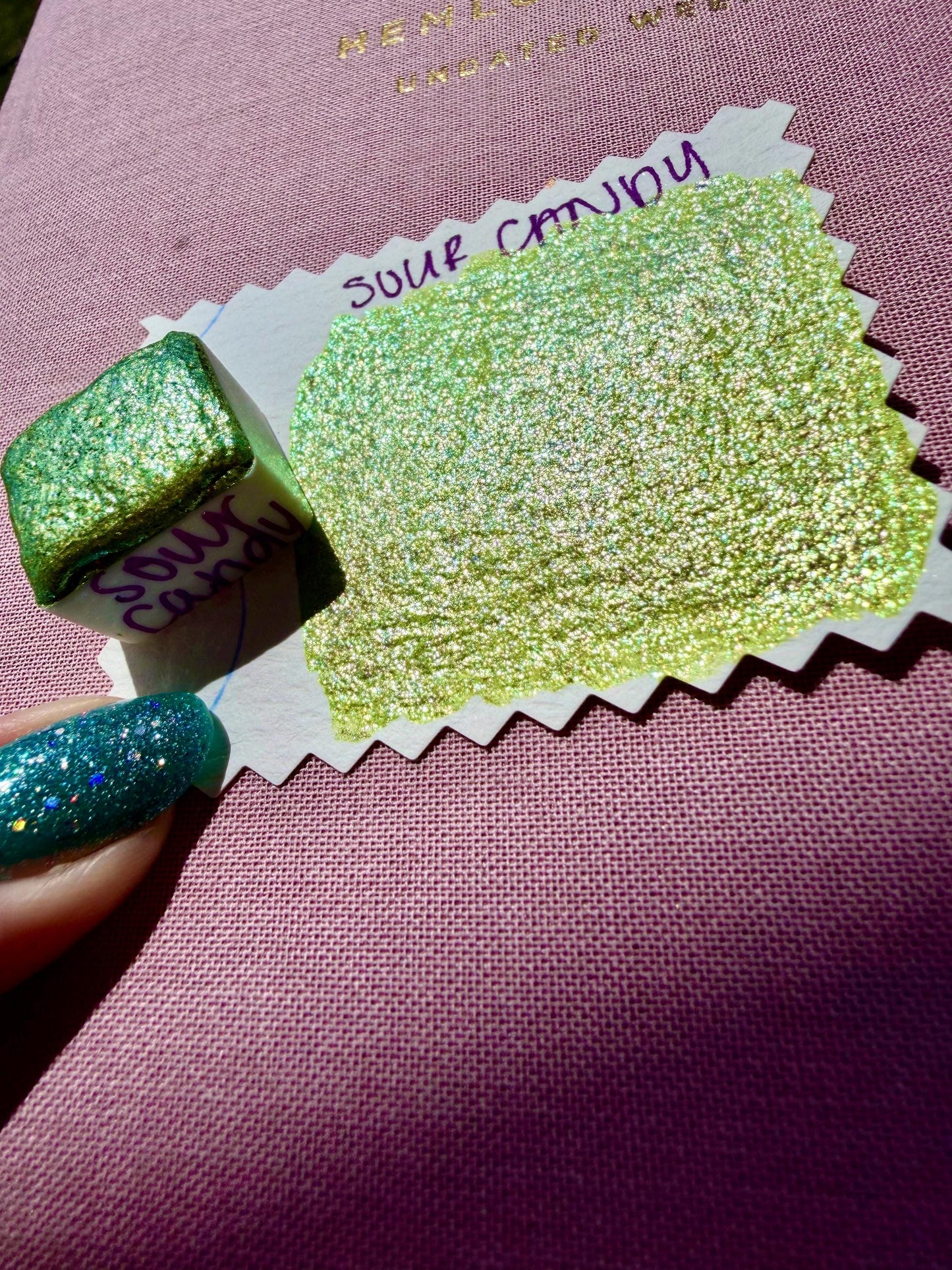 Sour Candy | Handmade Watercolors | Handmade Paint | Calligraphy | Lettering | Colorshift | Artist Paints | Watercolor Artist