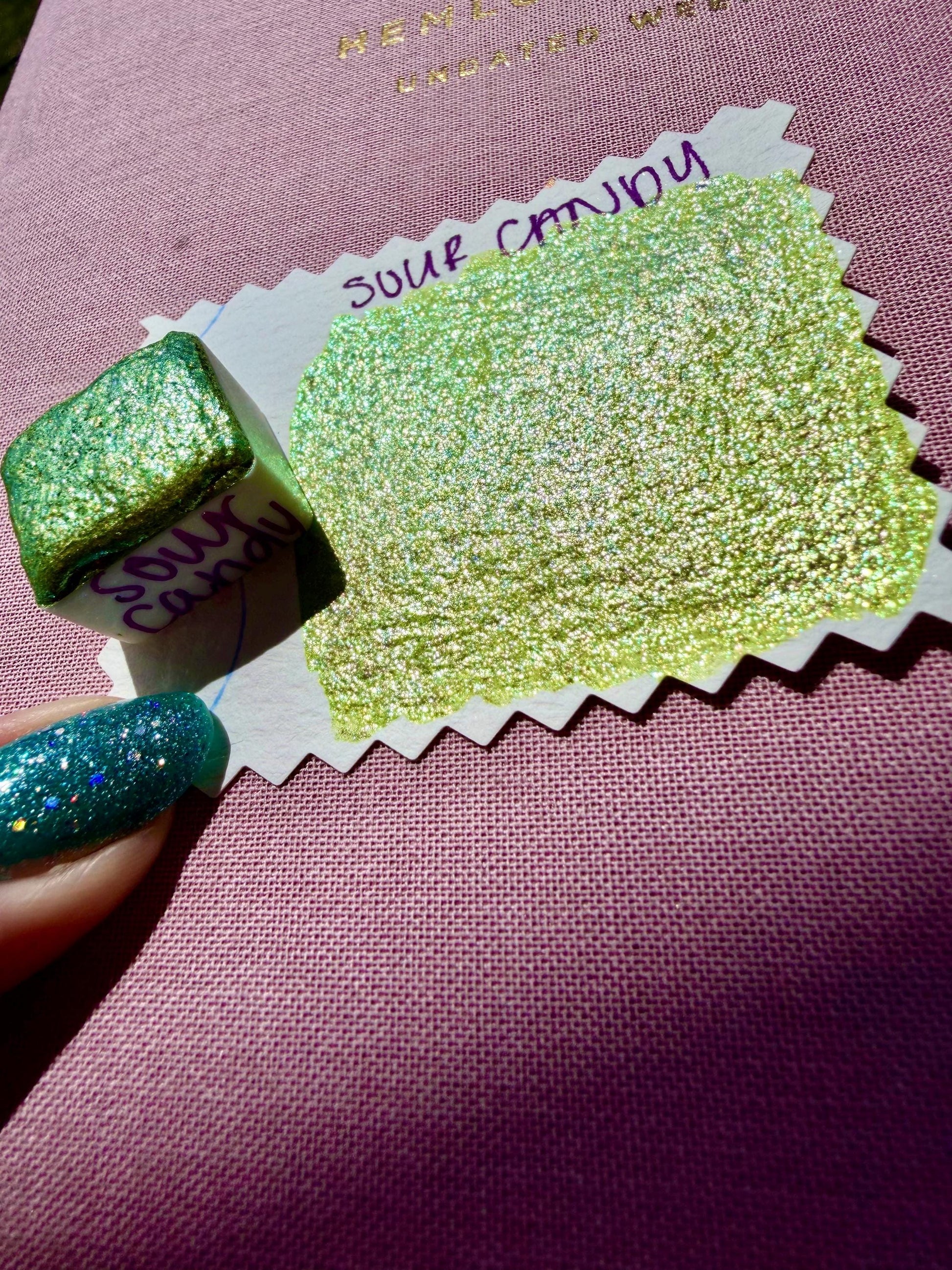 Sour Candy | Handmade Watercolors | Handmade Paint | Calligraphy | Lettering | Colorshift | Artist Paints | Watercolor Artist