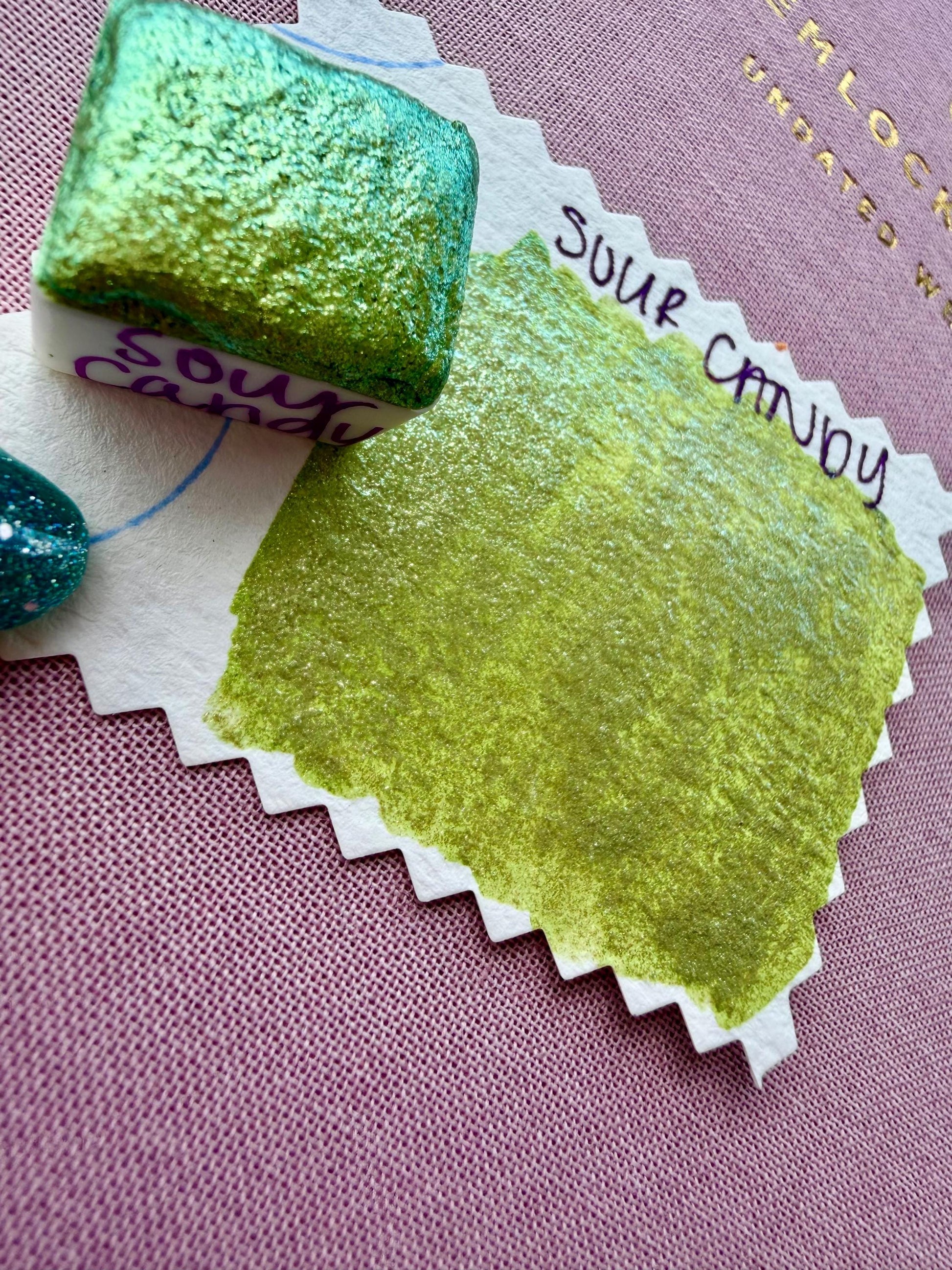 Sour Candy | Handmade Watercolors | Handmade Paint | Calligraphy | Lettering | Colorshift | Artist Paints | Watercolor Artist