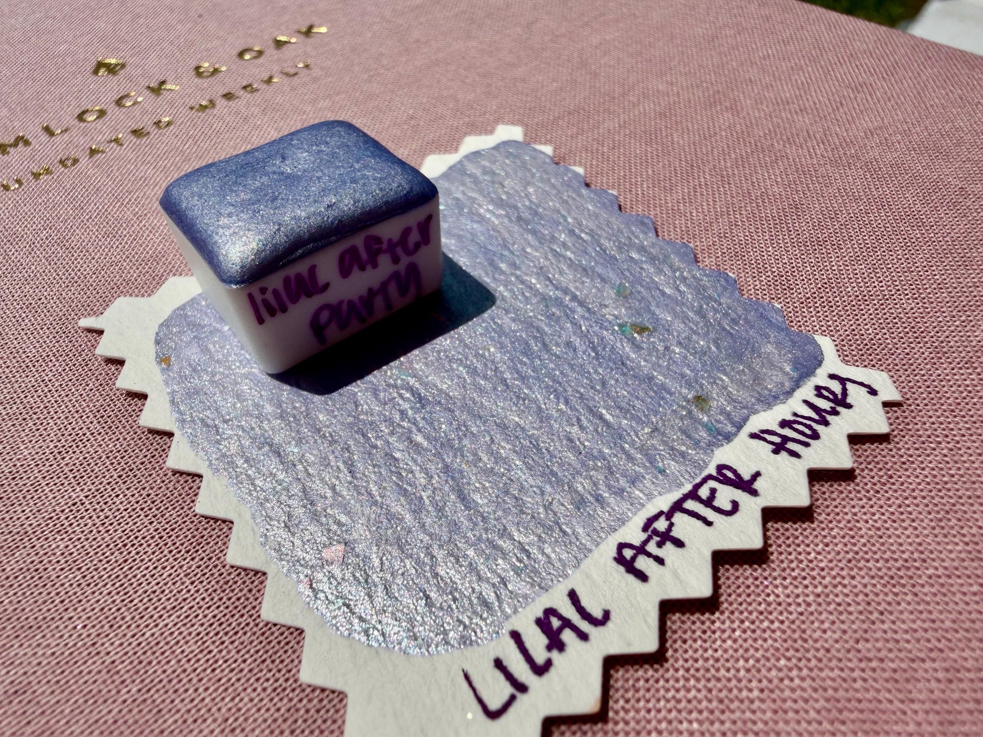 Lilac After Party | Handmade Watercolors | Handmade Paint | Calligraphy | Lettering | Colorshift | Artist Paints | Watercolor Artist