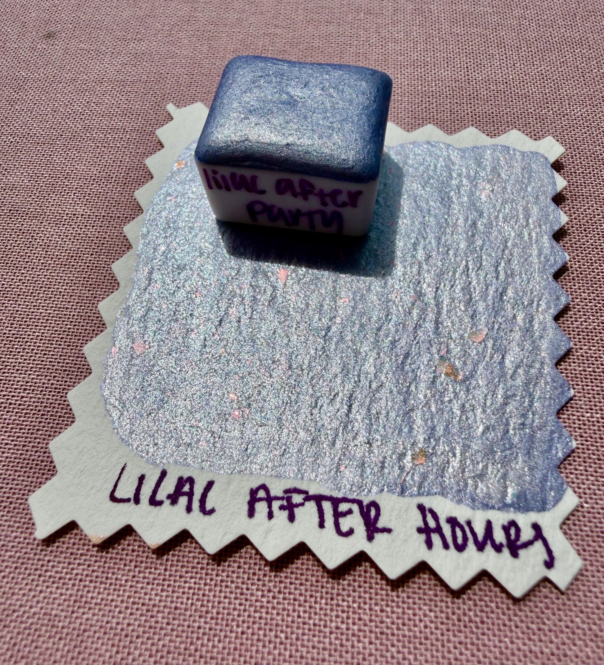 Lilac After Party | Handmade Watercolors | Handmade Paint | Calligraphy | Lettering | Colorshift | Artist Paints | Watercolor Artist