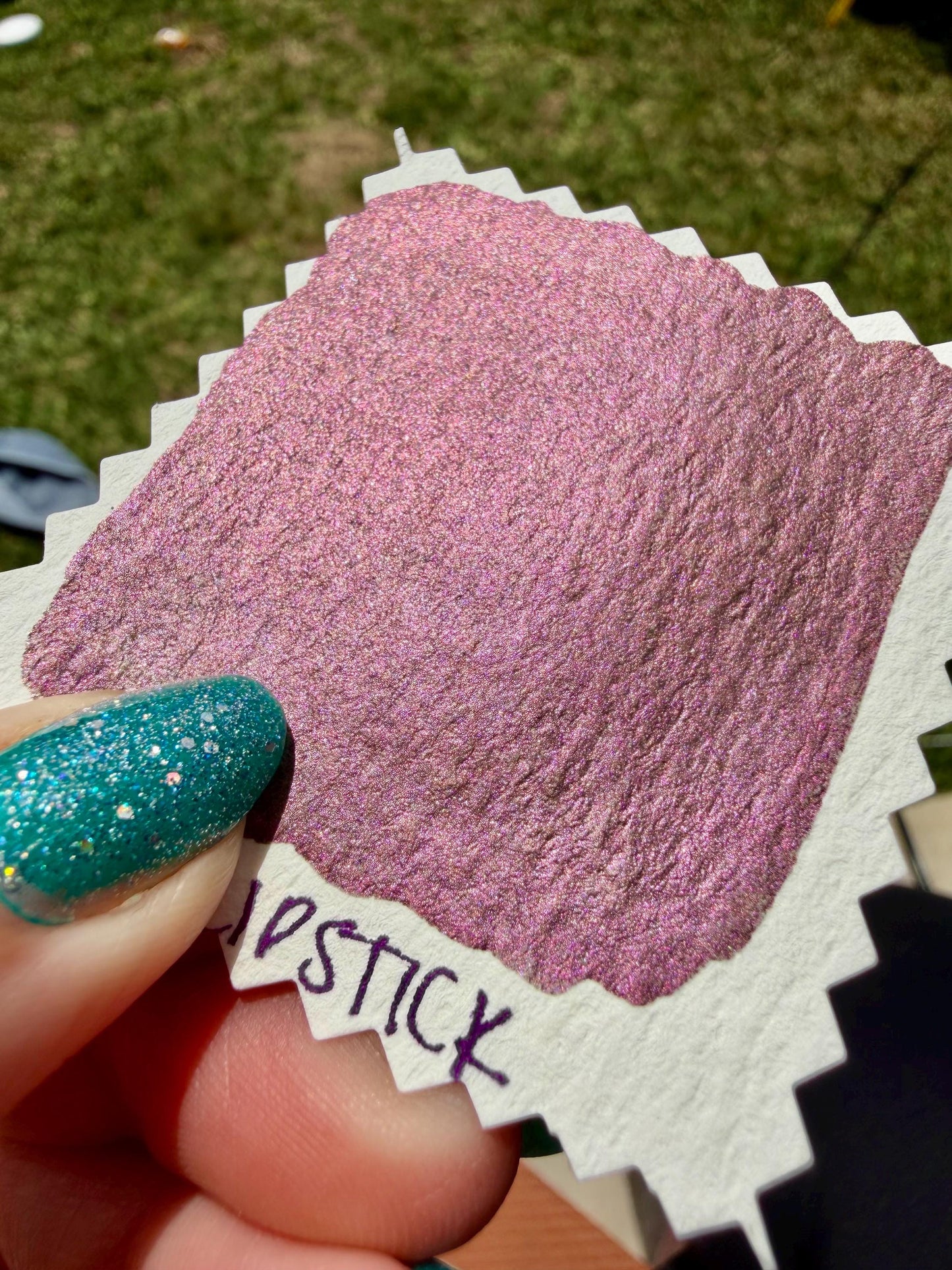 Old Lipstick | Handmade Watercolors | Handmade Paint | Calligraphy | Lettering | Colorshift | Artist Paints | Watercolor Artist