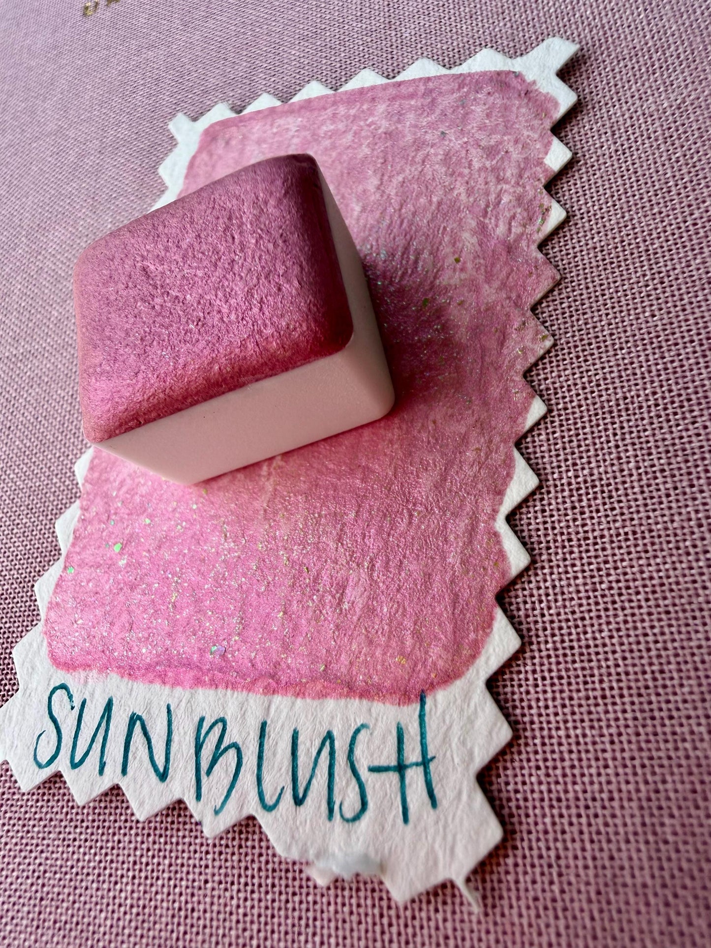 Sun Blush | Handmade Watercolors | Handmade Paint | Calligraphy | Lettering | Colorshift | Artist Paints | Watercolor Artist