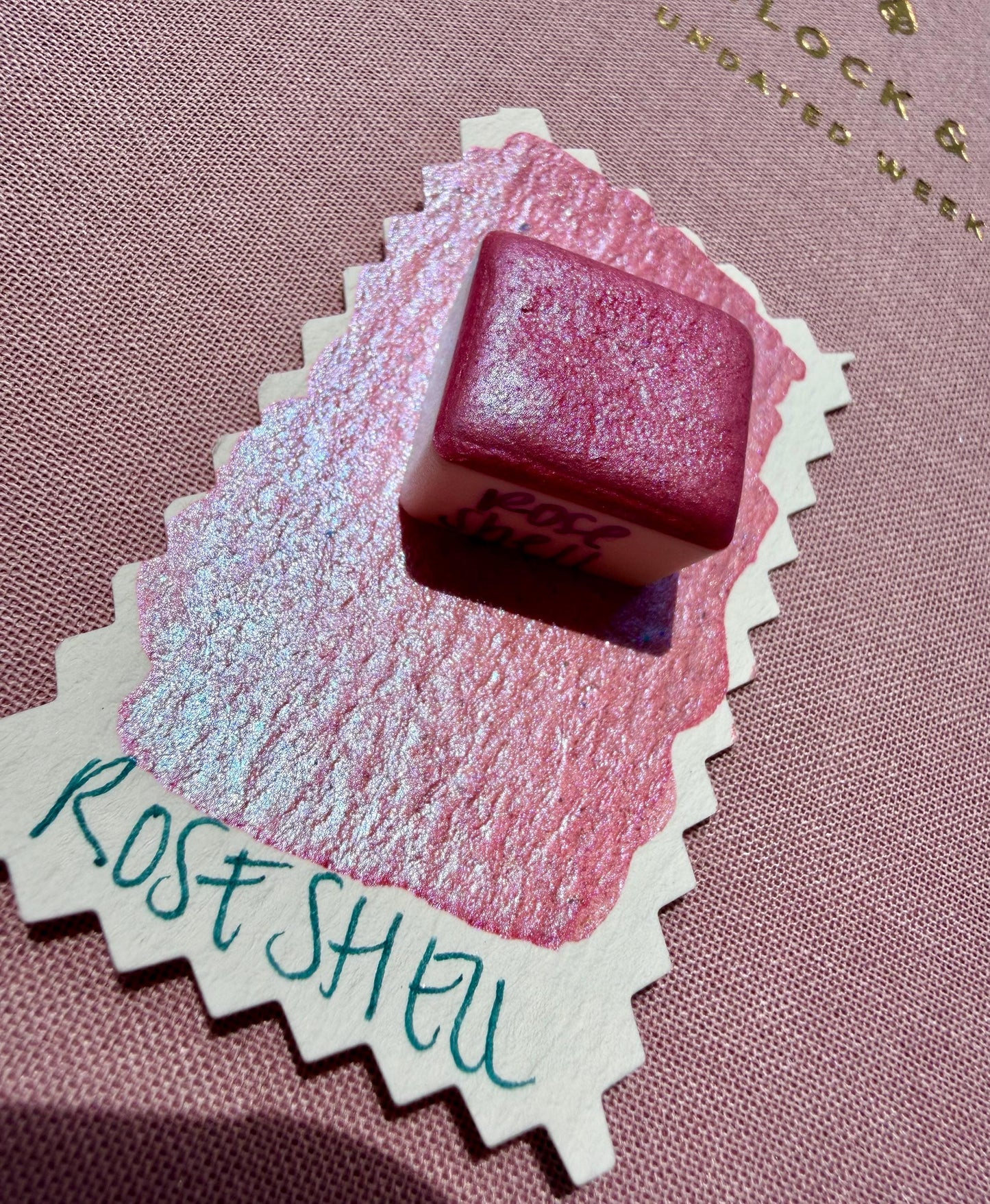 Rose Shell | Handmade Watercolors | Handmade Paint | Calligraphy | Lettering | Colorshift | Artist Paints | Watercolor Artist