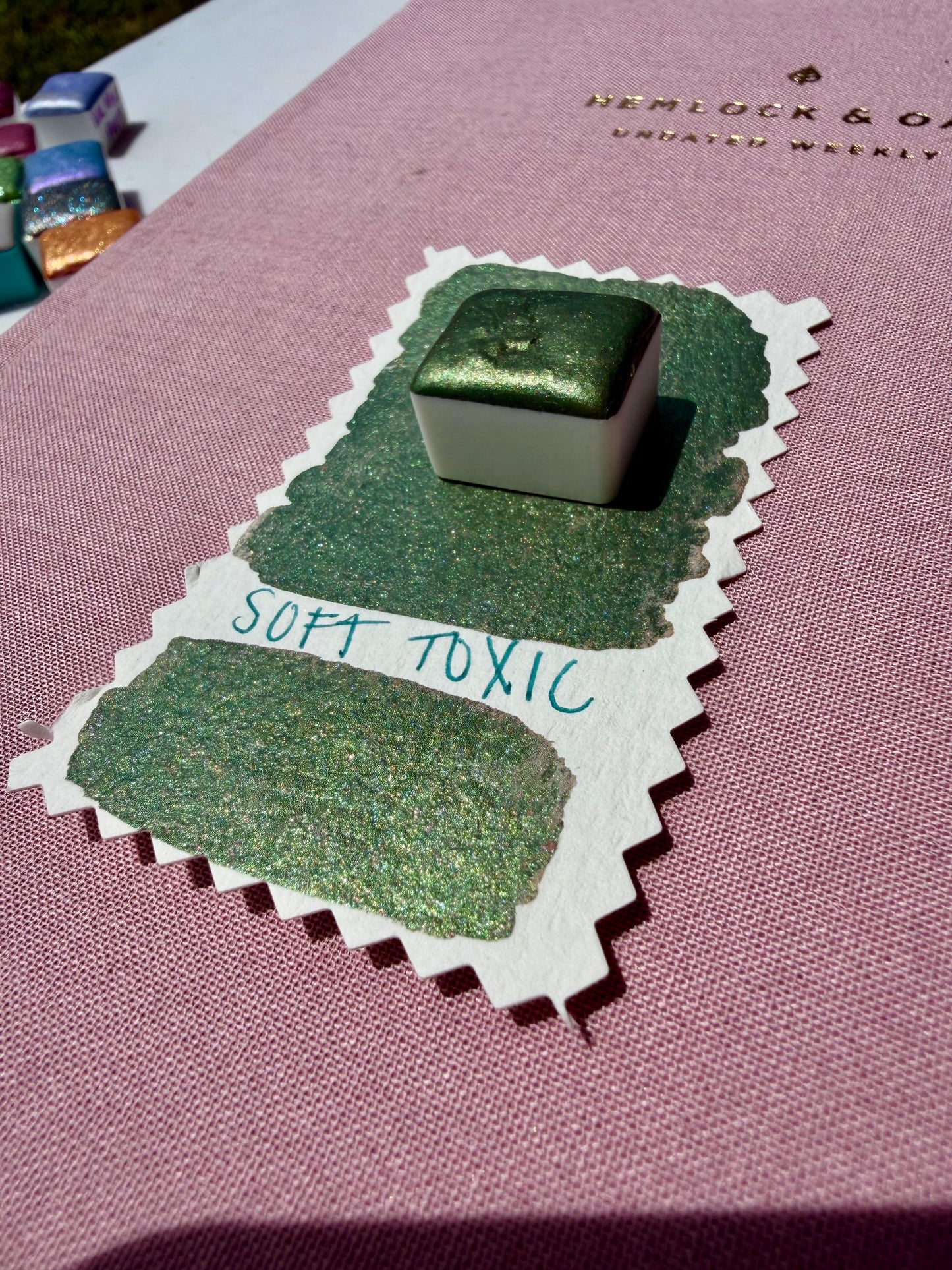 Soft Toxic | Handmade Watercolors | Handmade Paint | Calligraphy | Lettering | Colorshift | Artist Paints | Watercolor Artist