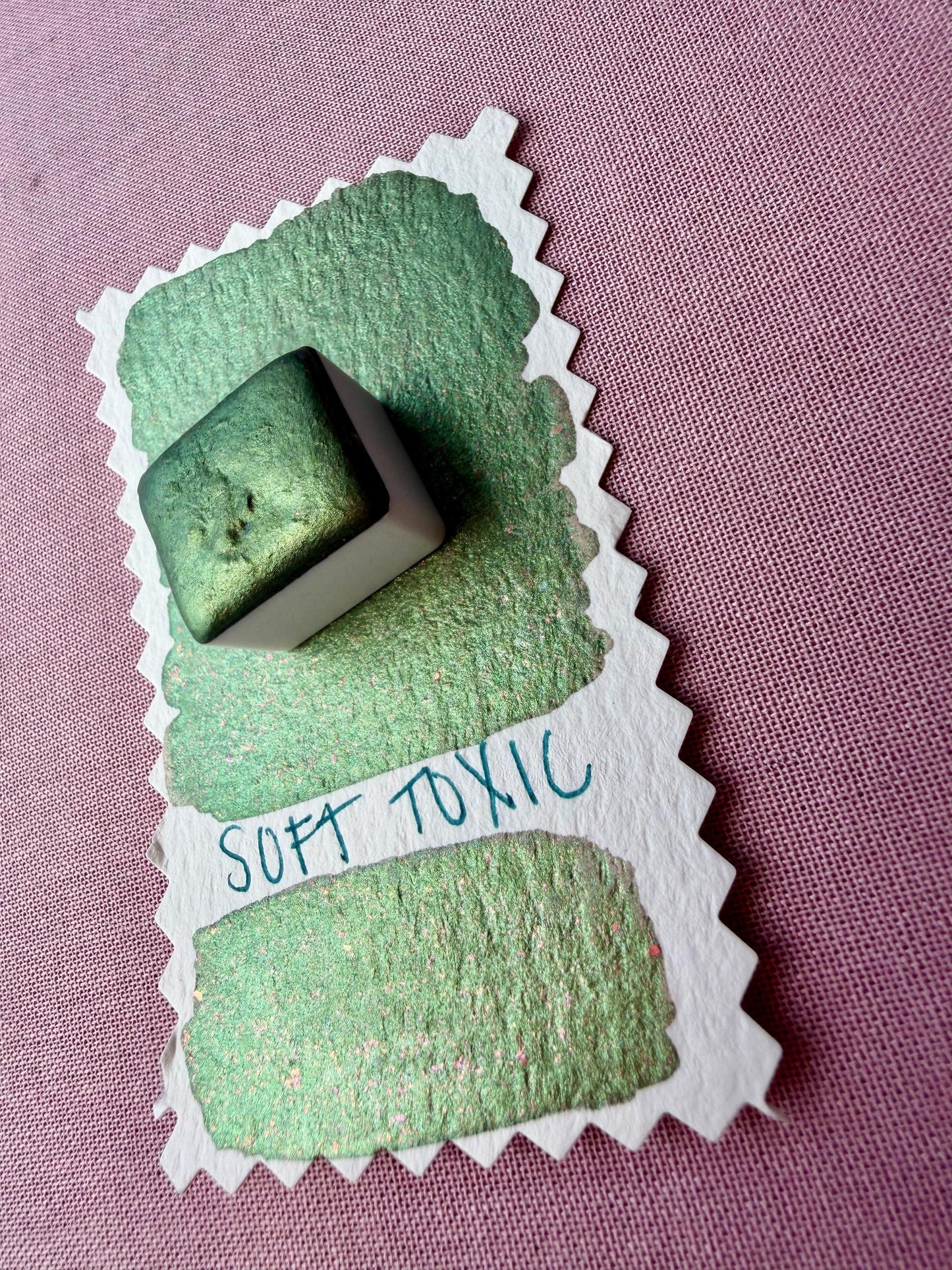Soft Toxic | Handmade Watercolors | Handmade Paint | Calligraphy | Lettering | Colorshift | Artist Paints | Watercolor Artist