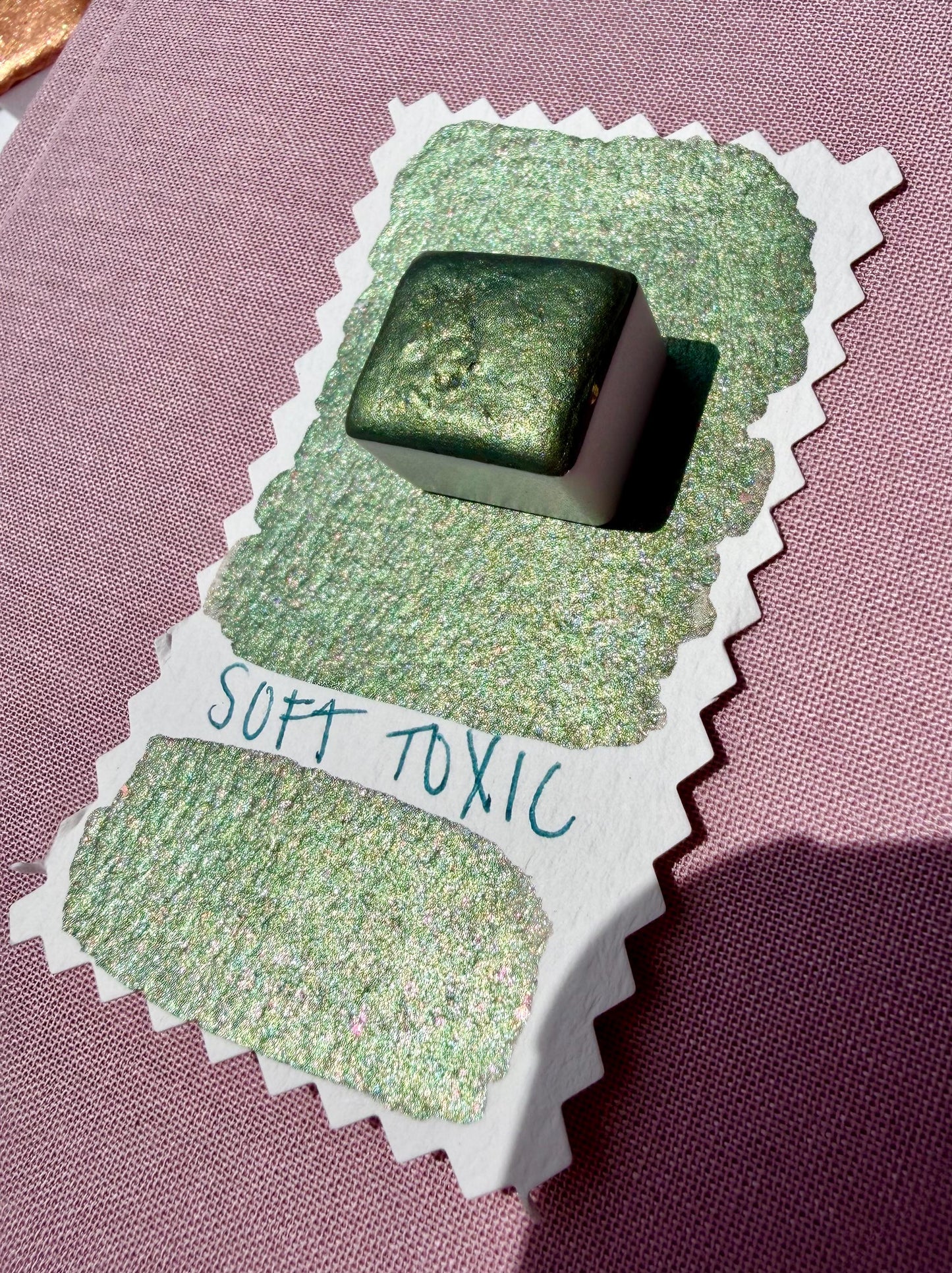 Soft Toxic | Handmade Watercolors | Handmade Paint | Calligraphy | Lettering | Colorshift | Artist Paints | Watercolor Artist