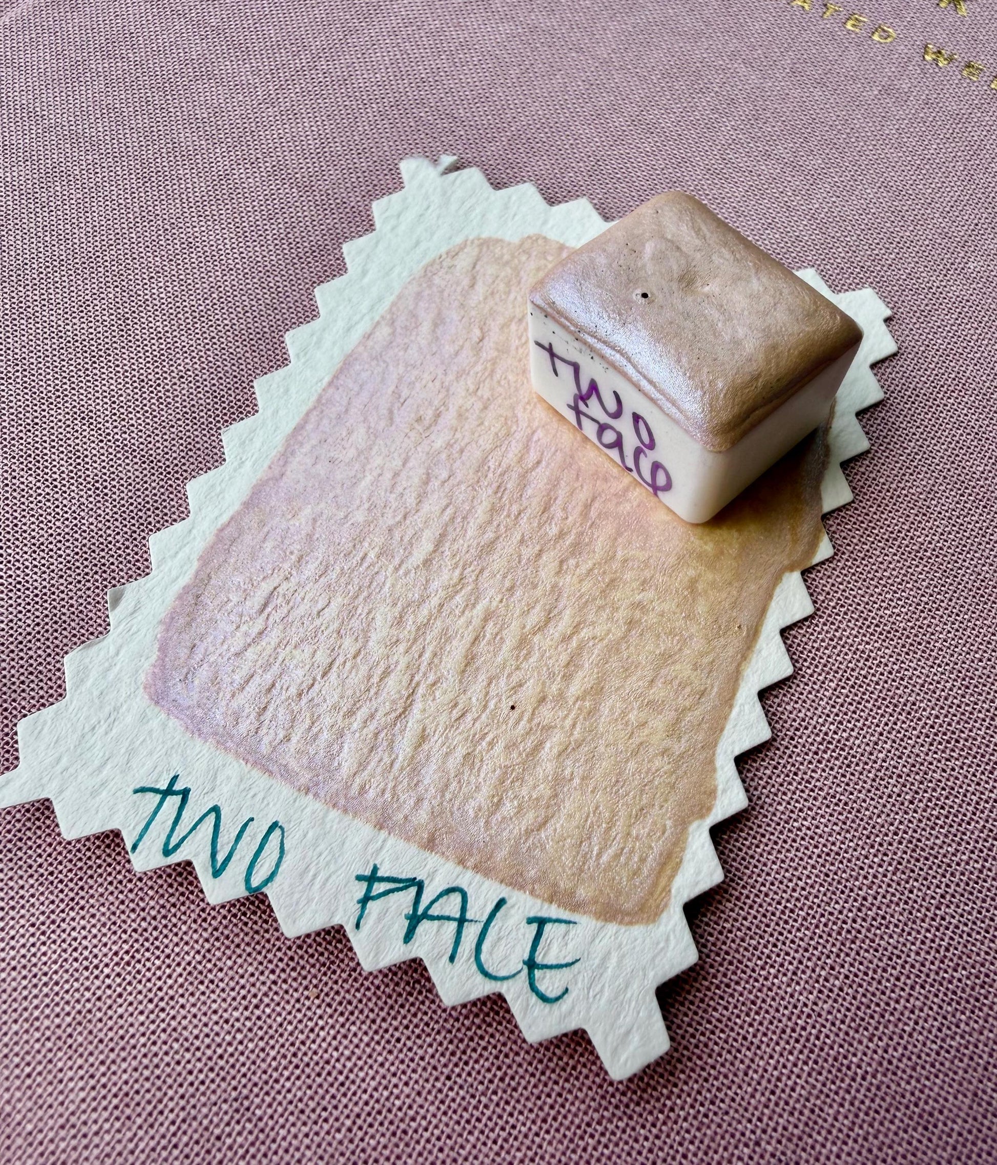 Two Face | Handmade Watercolors | Handmade Paint | Calligraphy | Lettering | Colorshift | Artist Paints | Watercolor Artist