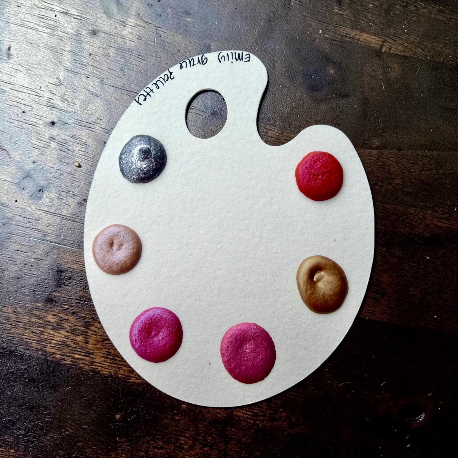 Watercolor Palette Dot Cards | Handmade Watercolors | Handmade Paint | Shimmer Paint | Colorshift | Dot Cards | Sample | Wedding Favor