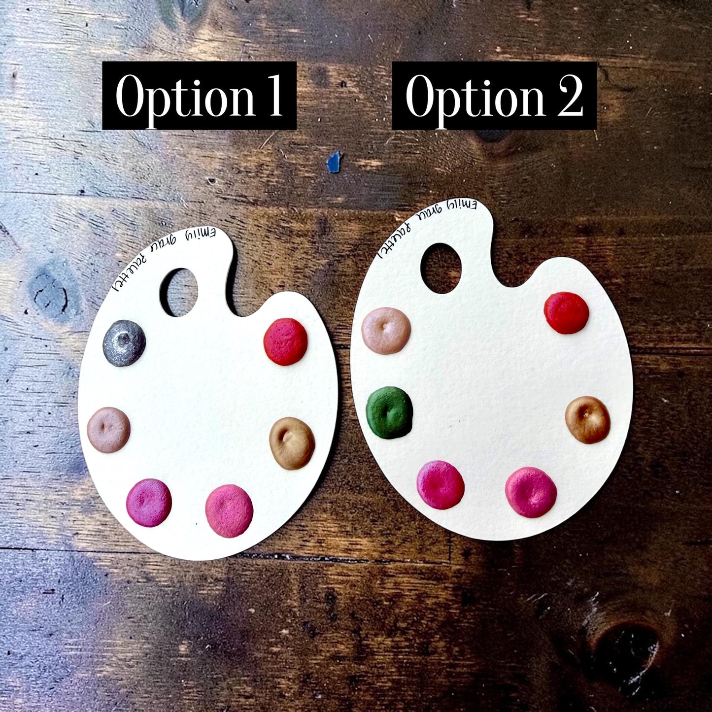 Watercolor Palette Dot Cards | Handmade Watercolors | Handmade Paint | Shimmer Paint | Colorshift | Dot Cards | Sample | Wedding Favor