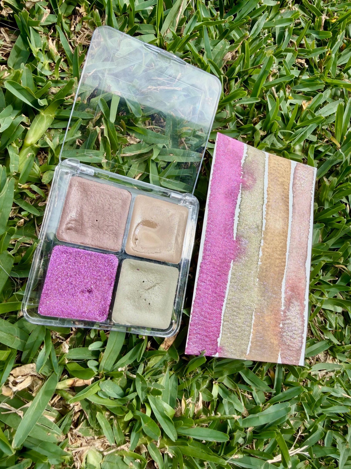 Matte/Shimmer Palette | Handmade Watercolors | Handmade Paint | Watercolors | Watercolor Artist | Handmade Cards | Glitter Watercolors |