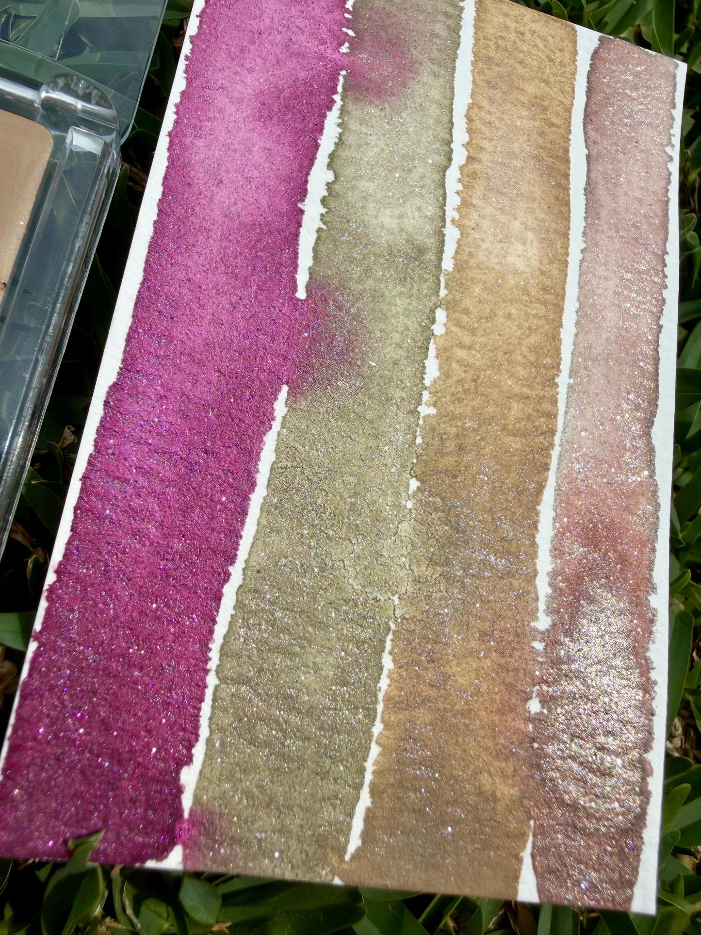 Matte/Shimmer Palette | Handmade Watercolors | Handmade Paint | Watercolors | Watercolor Artist | Handmade Cards | Glitter Watercolors |