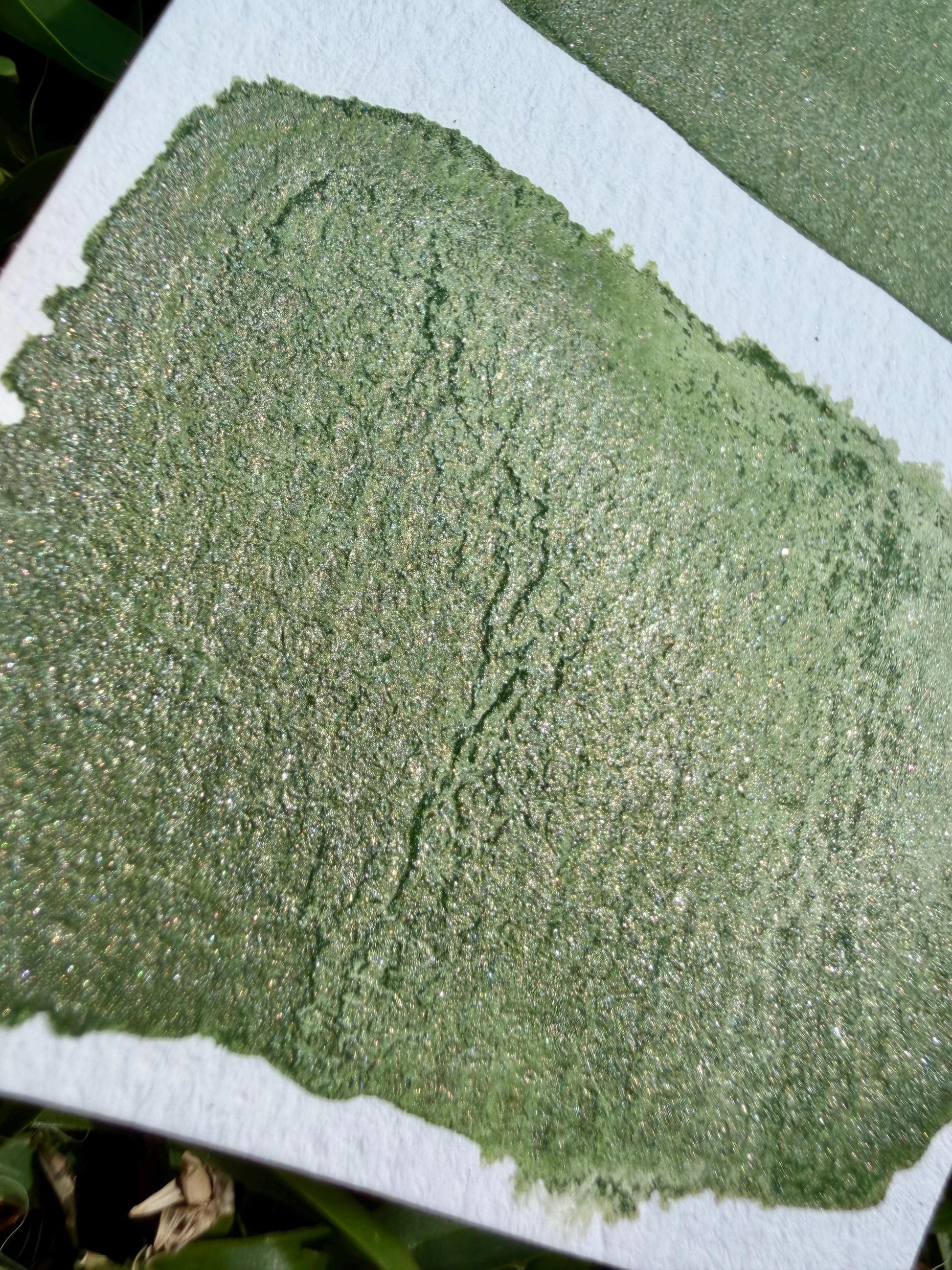 Potted Green | Handmade Watercolors | Handmade Paint | Watercolors | Watercolor | Handmade Cards | Unique Watercolors POTCOLOR WILL VARY