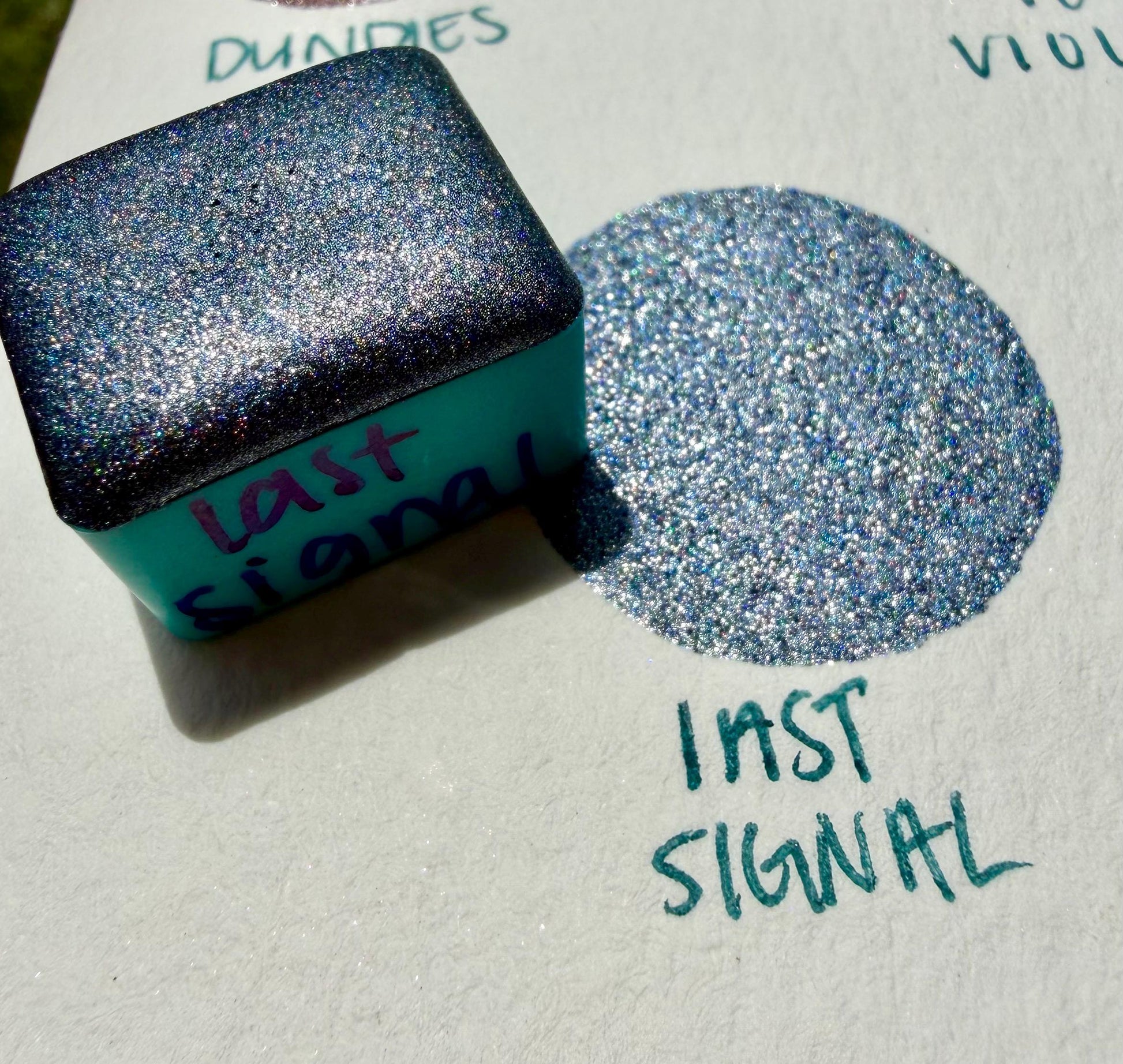 Last Signal | Handmade Watercolors | Handmade Paint | Watercolors | Watercolor | Handmade Cards | Holo Chrome Watercolors