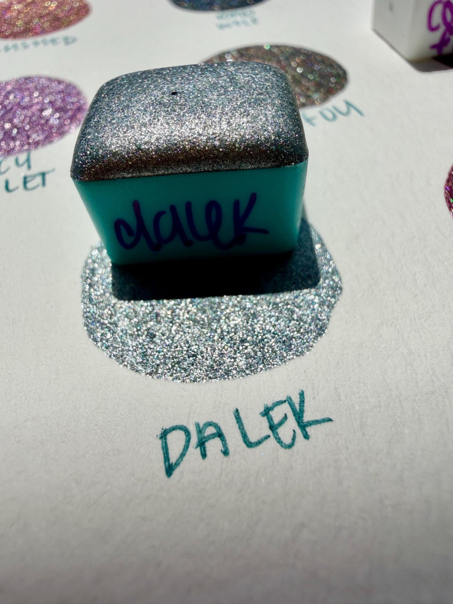 Dalek | Handmade Watercolors | Handmade Paint | Watercolors | Watercolor | Handmade Cards | Chrome Watercolors