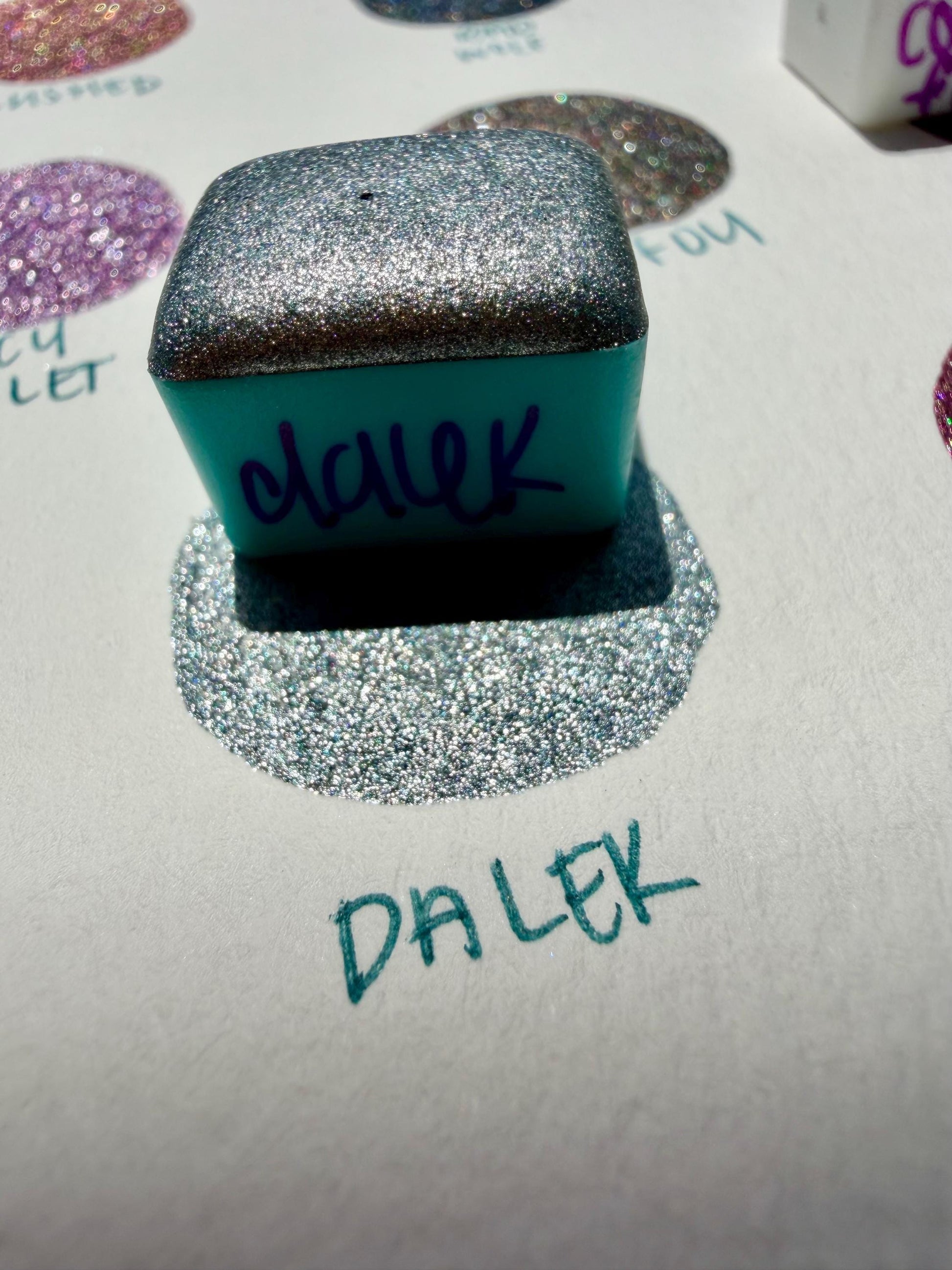 Dalek | Handmade Watercolors | Handmade Paint | Watercolors | Watercolor | Handmade Cards | Chrome Watercolors