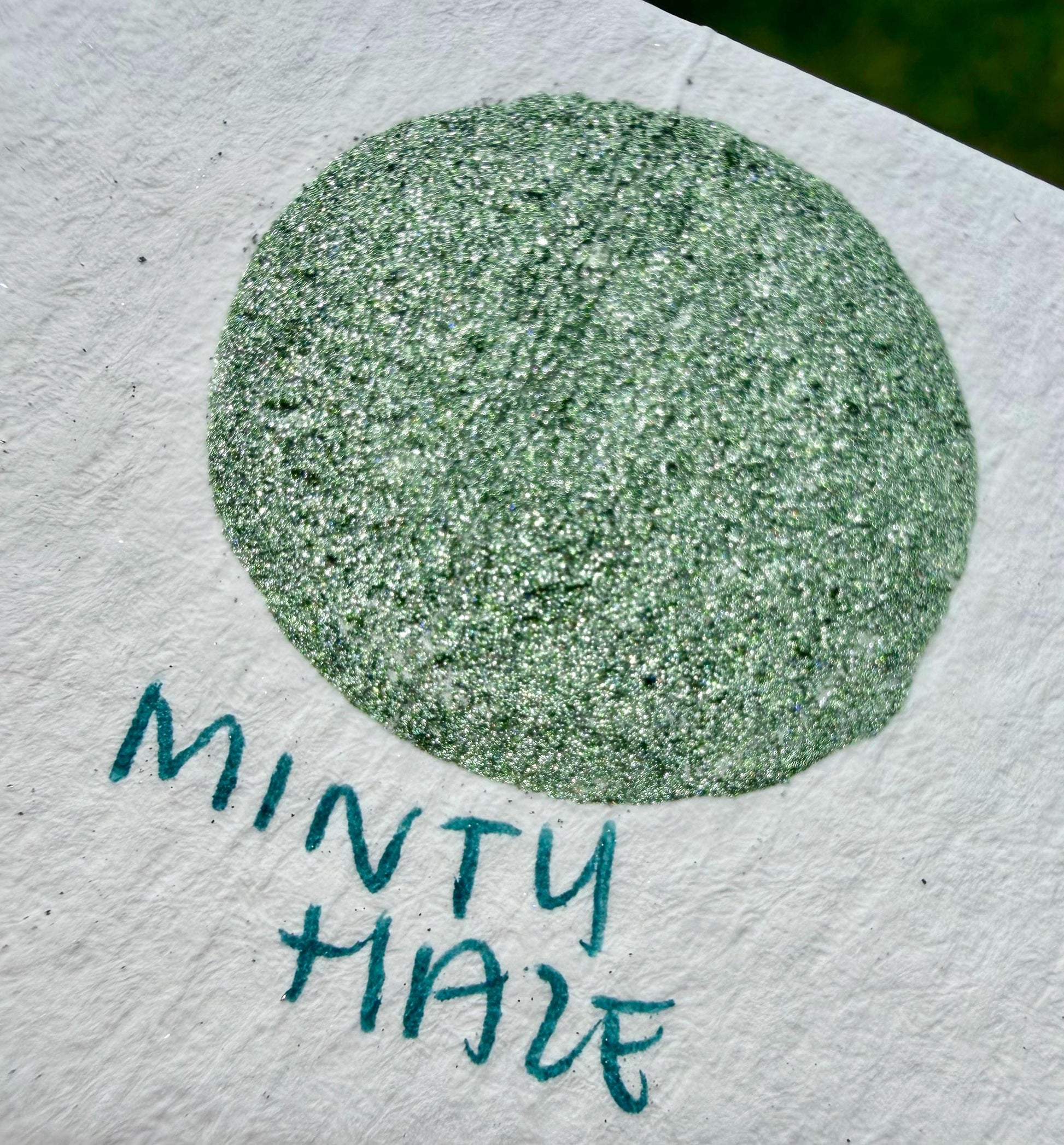 Minty Haze | Handmade Watercolors | Handmade Paint | Watercolors | Watercolor | Handmade Cards | Chrome Watercolors