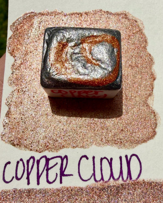 Copper Cloud | Handmade Watercolors | Handmade Paint | Watercolors | Watercolor | Handmade Cards | Chrome Watercolors