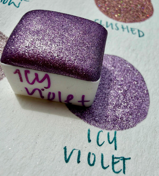 Icy Violet | Handmade Watercolors | Handmade Paint | Watercolors | Watercolor | Handmade Cards | Chrome Watercolors