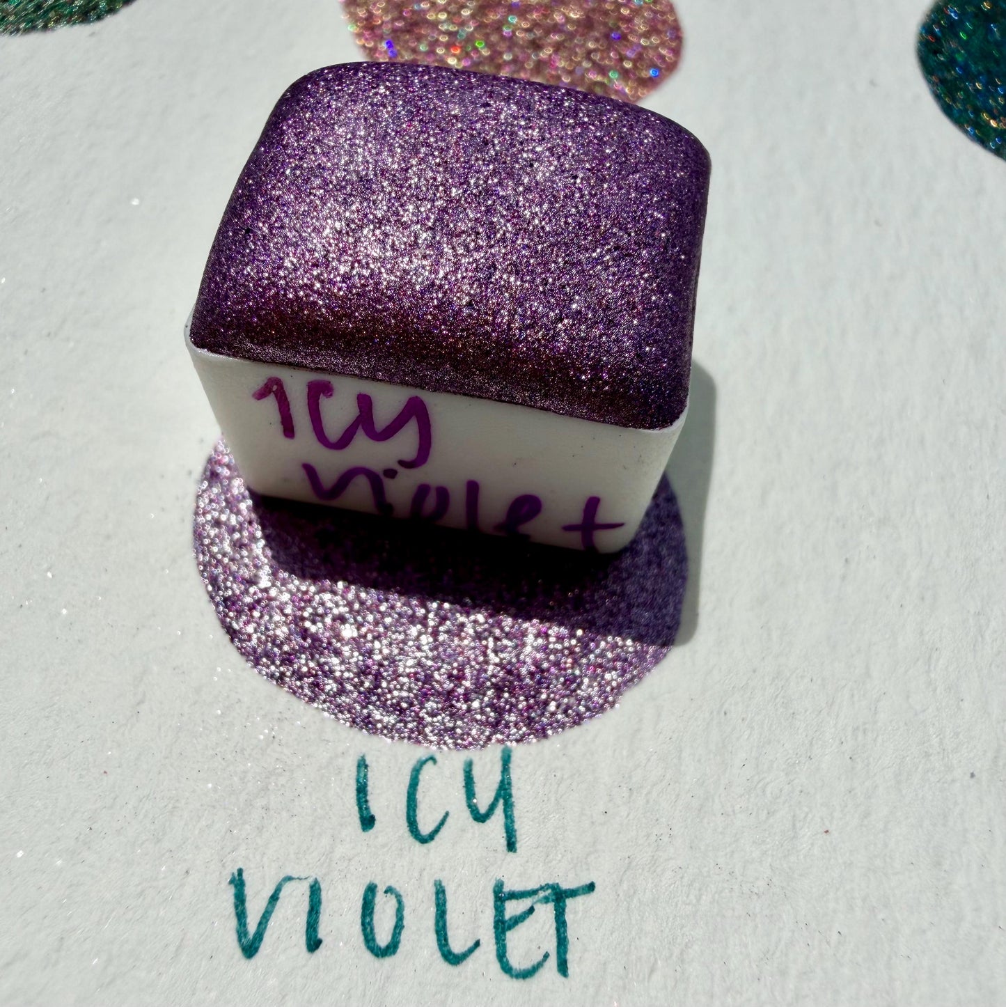 Icy Violet | Handmade Watercolors | Handmade Paint | Watercolors | Watercolor | Handmade Cards | Chrome Watercolors
