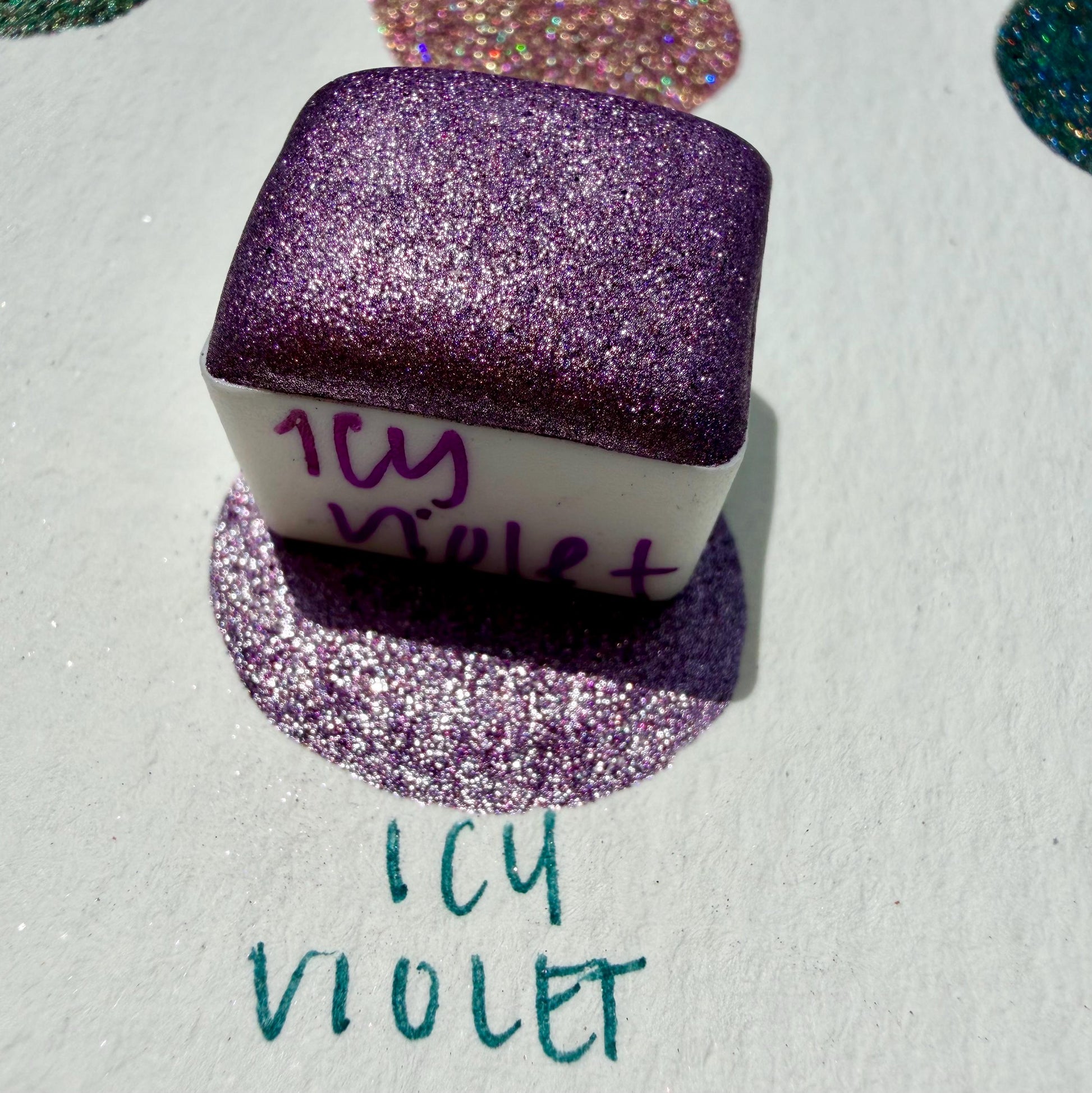 Icy Violet | Handmade Watercolors | Handmade Paint | Watercolors | Watercolor | Handmade Cards | Chrome Watercolors