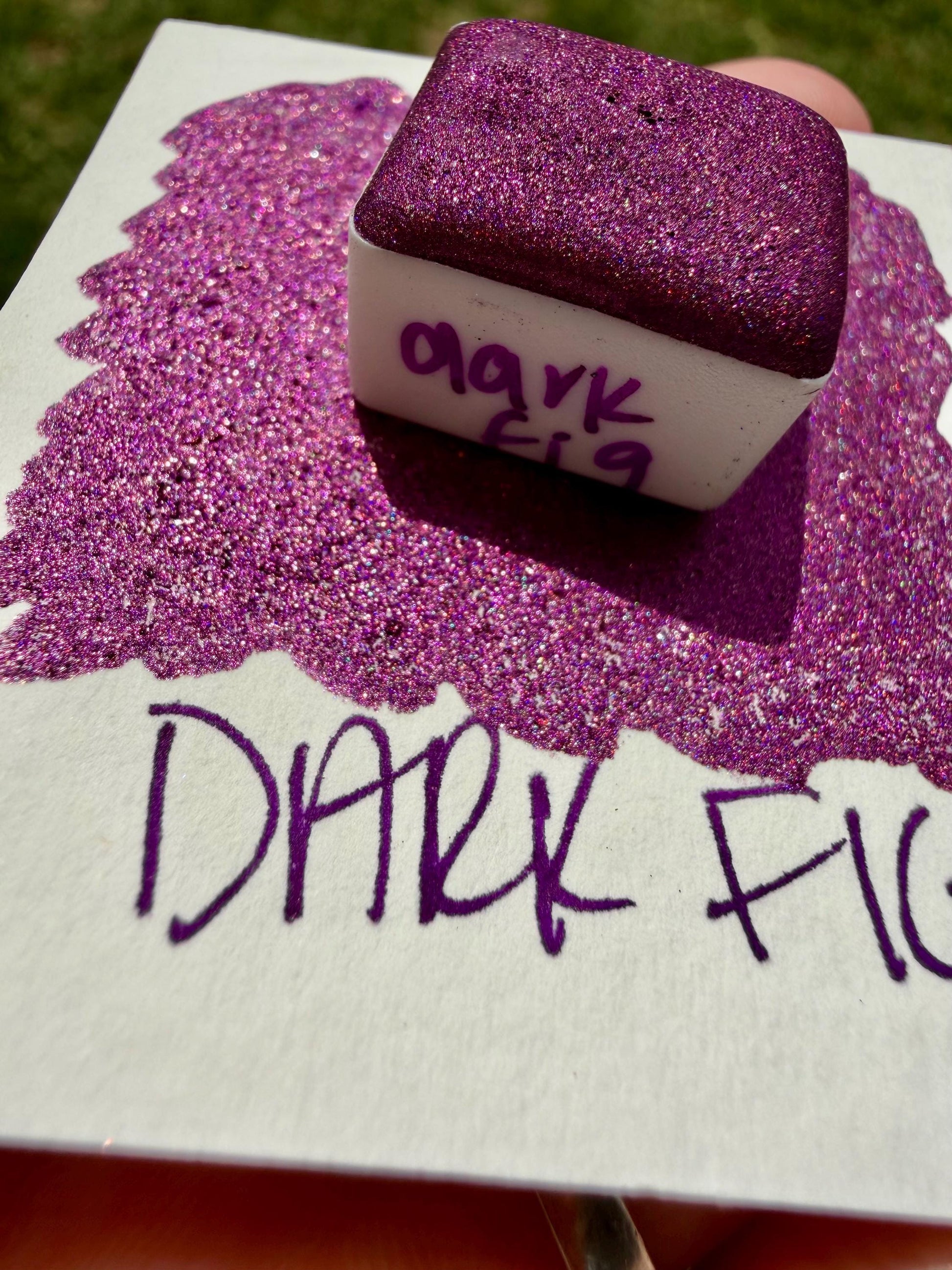 Dark Fig | Handmade Watercolors | Handmade Paint | Watercolors | Watercolor | Handmade Cards | Chrome Watercolors