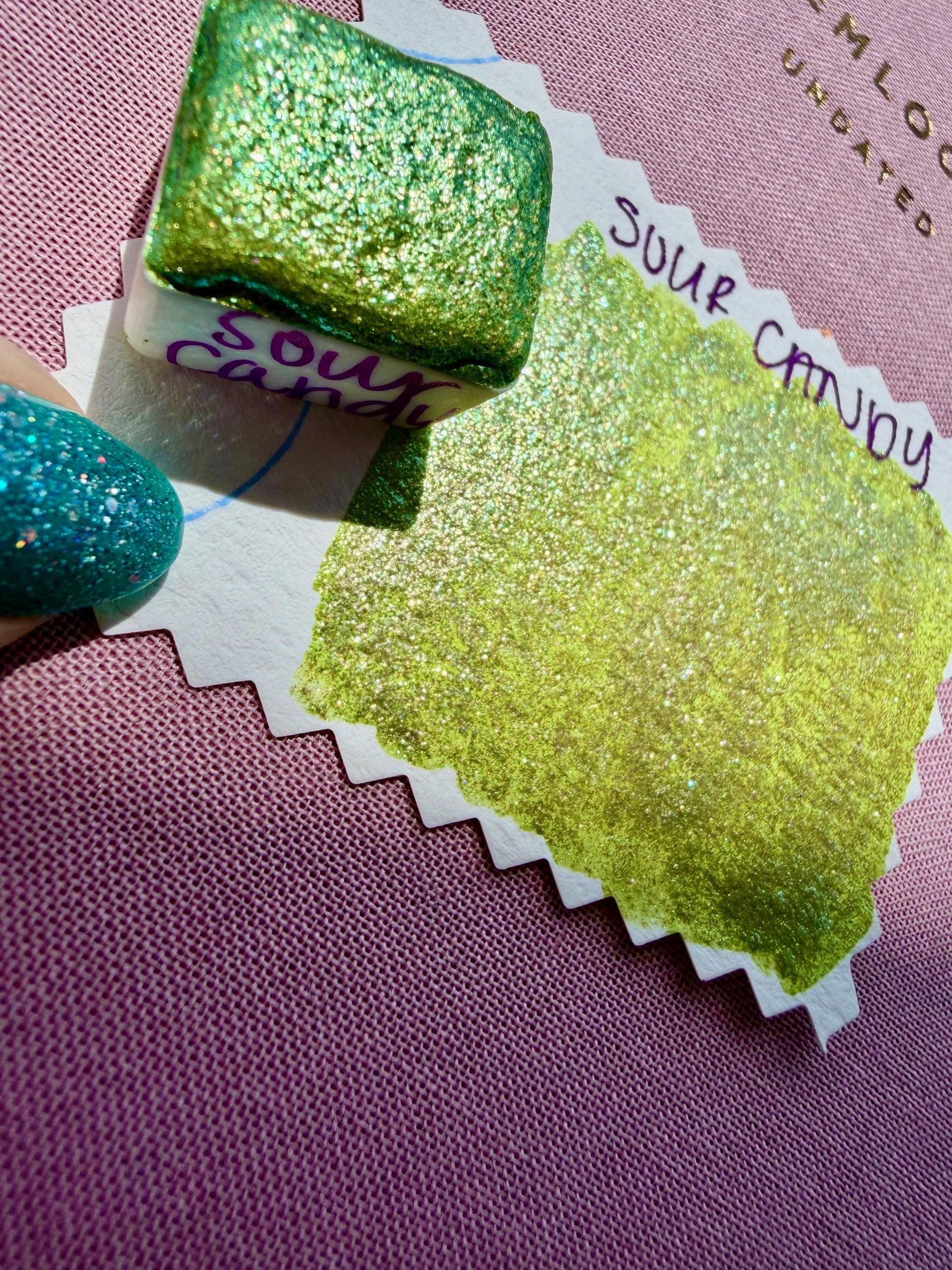 Sour Candy | Handmade Watercolors | Handmade Paint | Calligraphy | Lettering | Colorshift | Artist Paints | Watercolor Artist