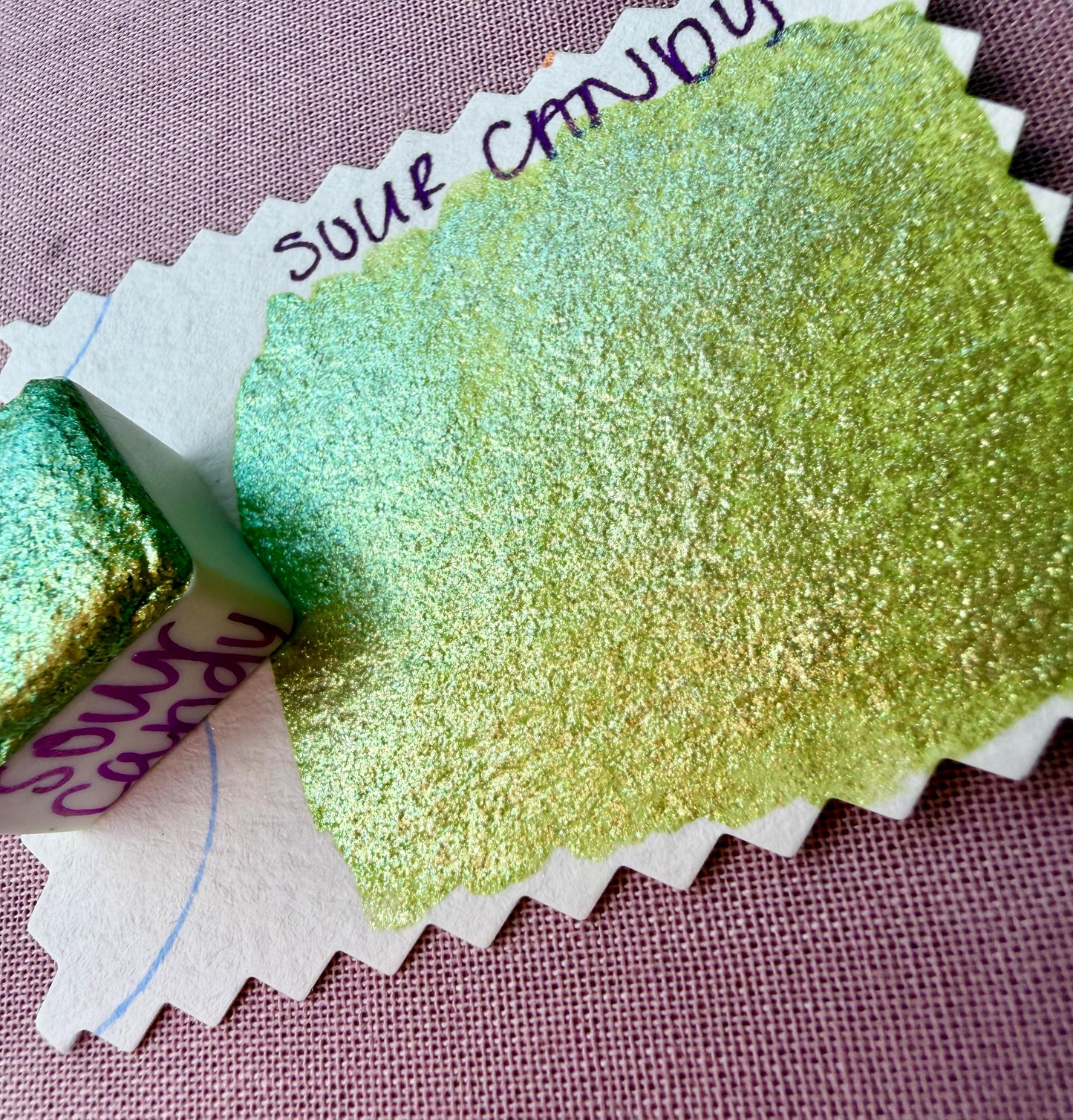 Sour Candy | Handmade Watercolors | Handmade Paint | Calligraphy | Lettering | Colorshift | Artist Paints | Watercolor Artist