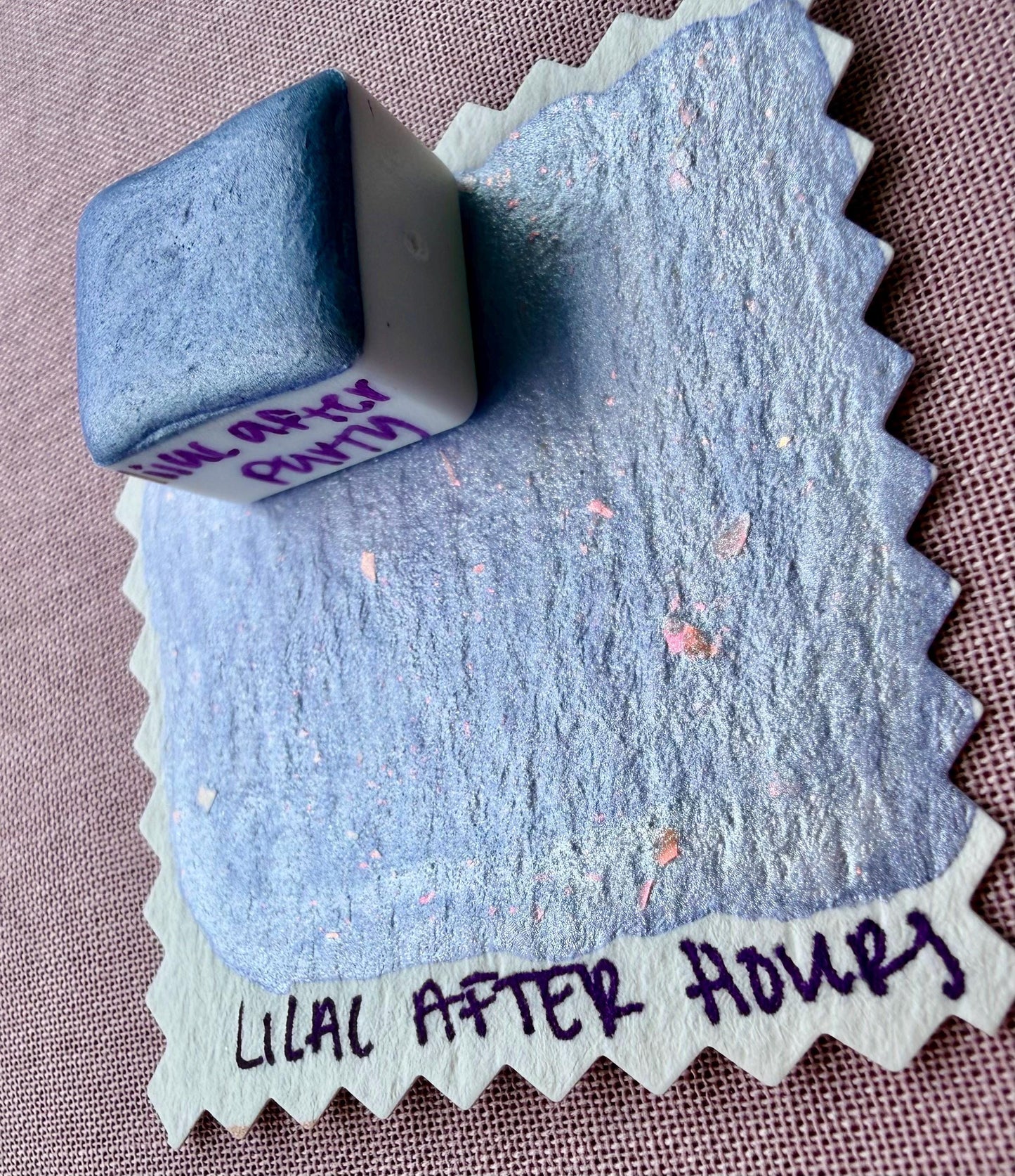 Lilac After Party | Handmade Watercolors | Handmade Paint | Calligraphy | Lettering | Colorshift | Artist Paints | Watercolor Artist