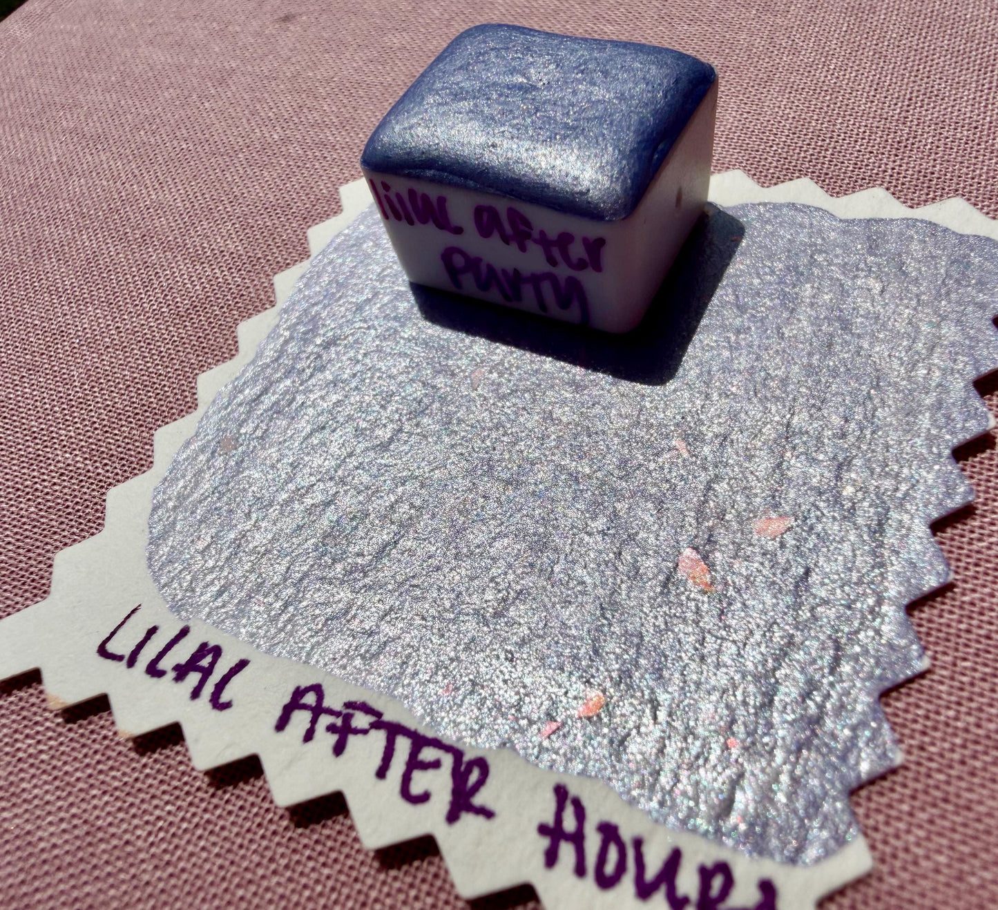 Lilac After Party | Handmade Watercolors | Handmade Paint | Calligraphy | Lettering | Colorshift | Artist Paints | Watercolor Artist