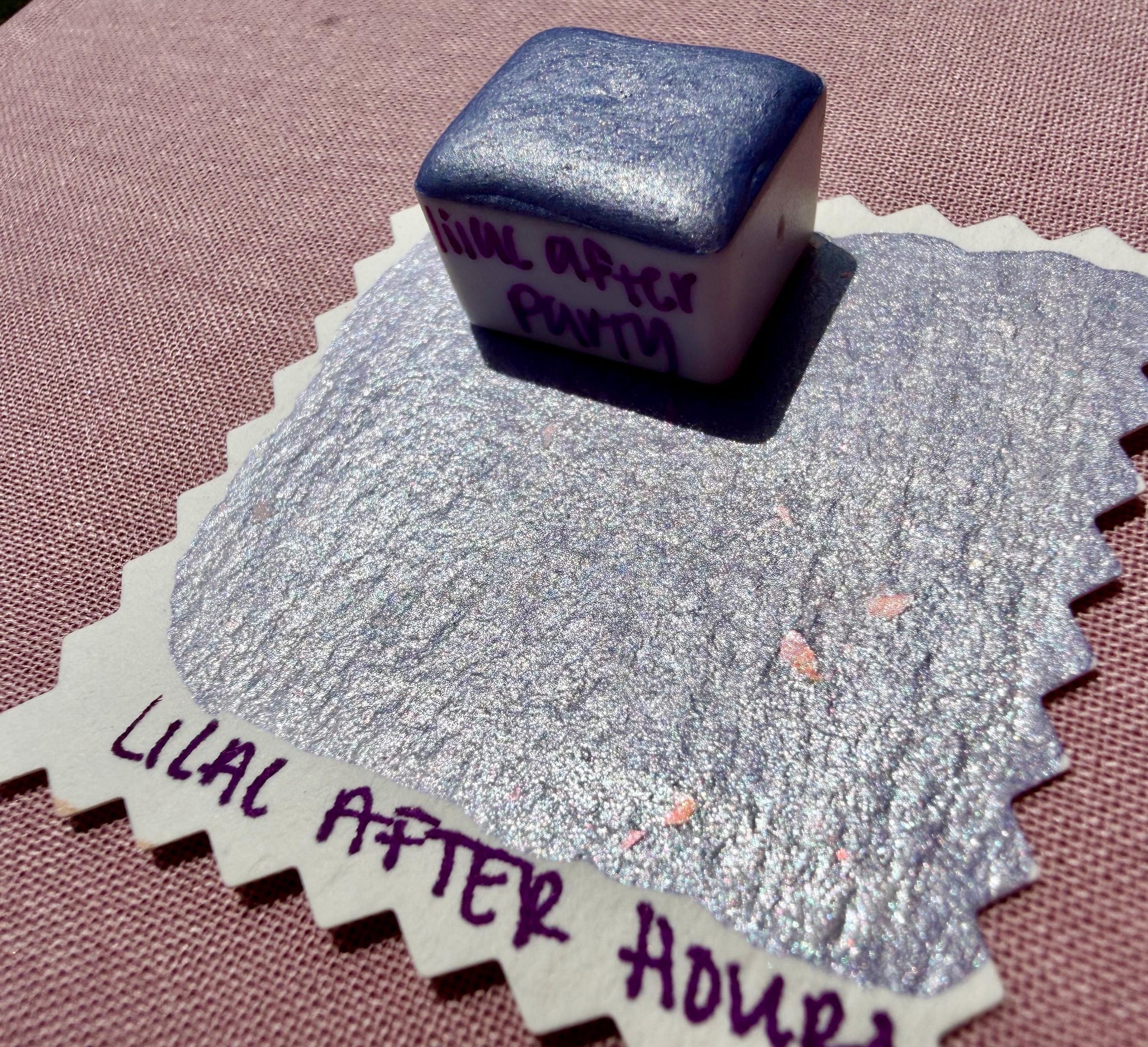 Lilac After Party | Handmade Watercolors | Handmade Paint | Calligraphy | Lettering | Colorshift | Artist Paints | Watercolor Artist