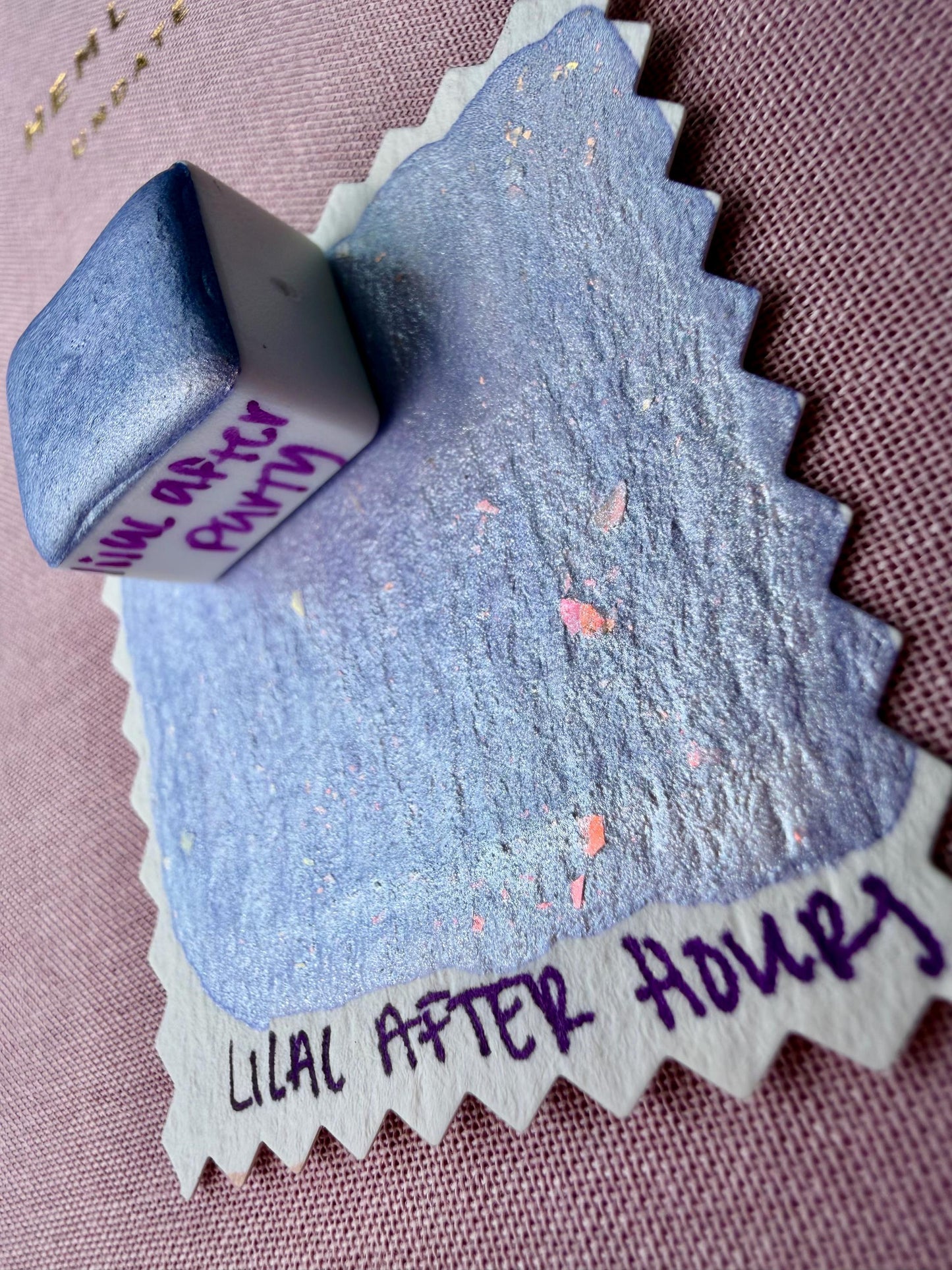 Lilac After Party | Handmade Watercolors | Handmade Paint | Calligraphy | Lettering | Colorshift | Artist Paints | Watercolor Artist