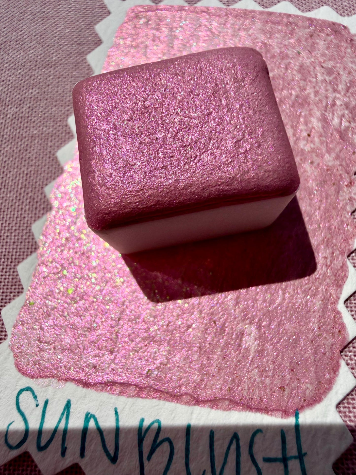 Sun Blush | Handmade Watercolors | Handmade Paint | Calligraphy | Lettering | Colorshift | Artist Paints | Watercolor Artist