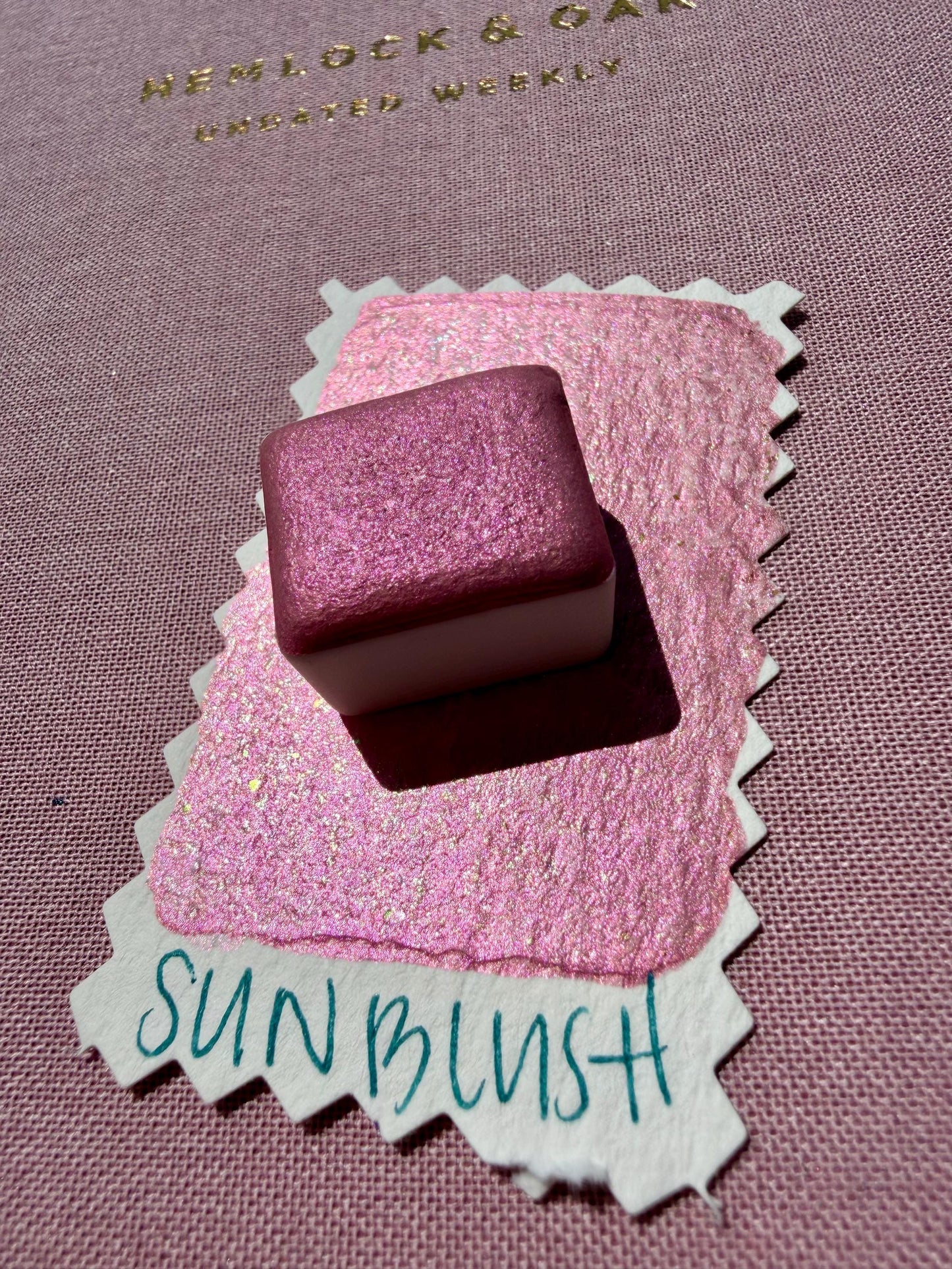Sun Blush | Handmade Watercolors | Handmade Paint | Calligraphy | Lettering | Colorshift | Artist Paints | Watercolor Artist