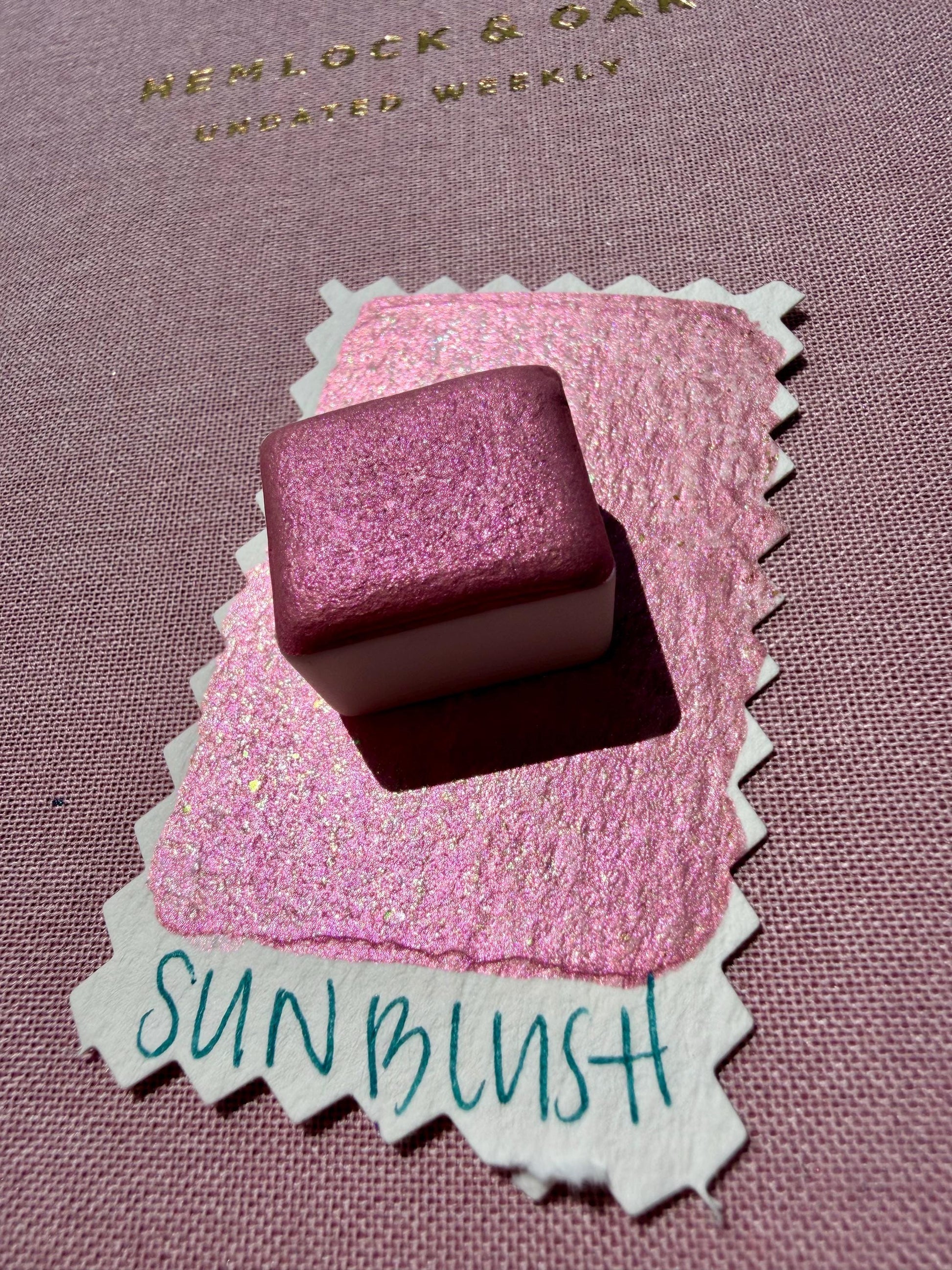 Sun Blush | Handmade Watercolors | Handmade Paint | Calligraphy | Lettering | Colorshift | Artist Paints | Watercolor Artist