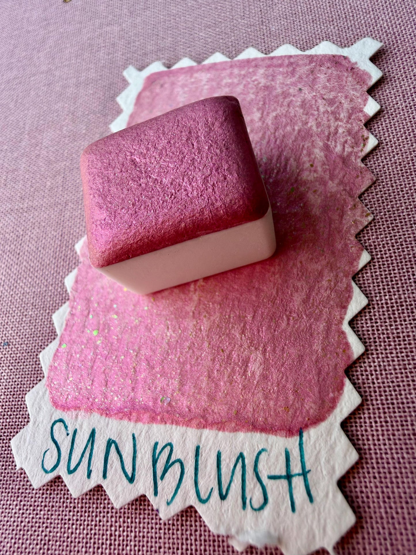 Sun Blush | Handmade Watercolors | Handmade Paint | Calligraphy | Lettering | Colorshift | Artist Paints | Watercolor Artist