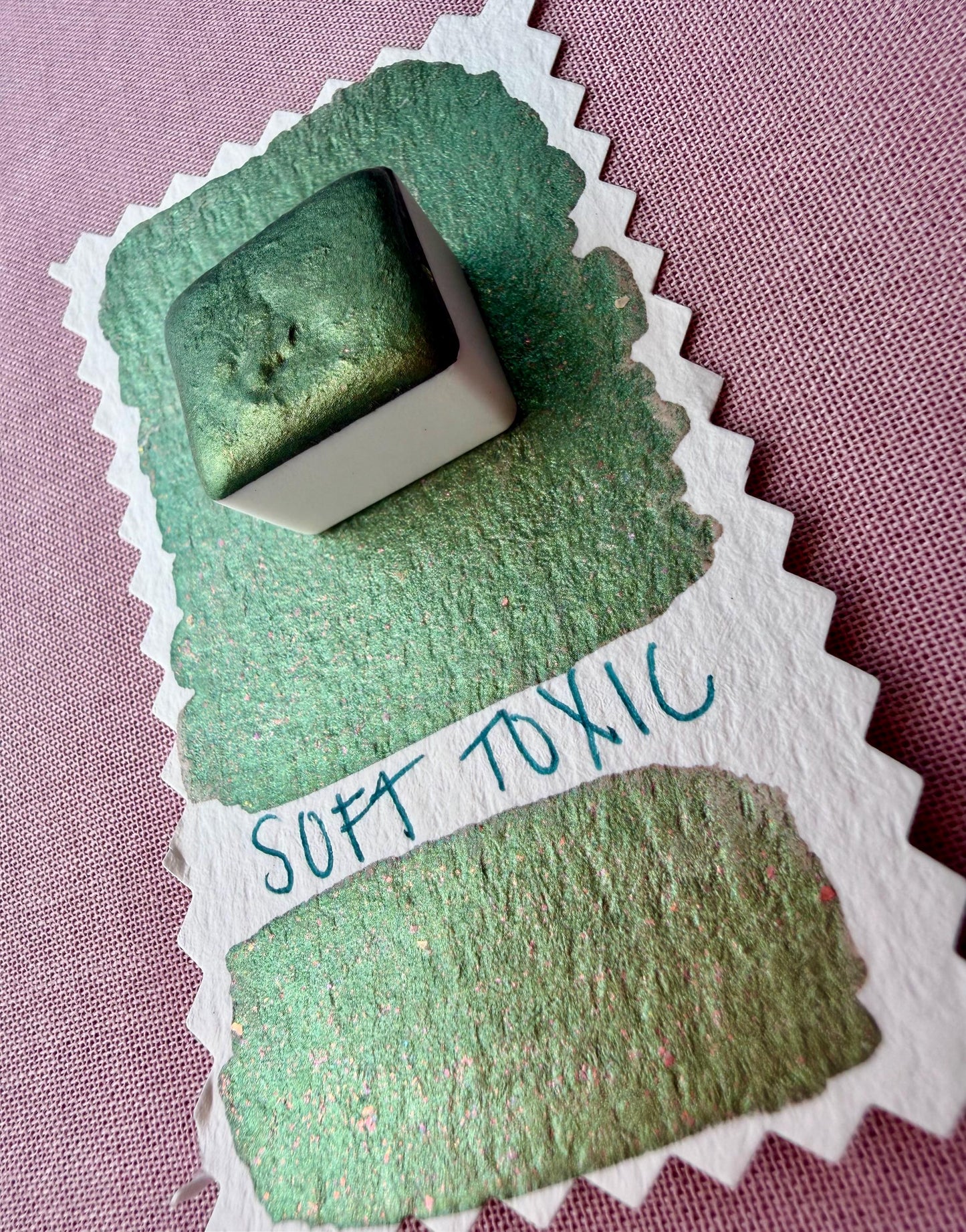 Soft Toxic | Handmade Watercolors | Handmade Paint | Calligraphy | Lettering | Colorshift | Artist Paints | Watercolor Artist