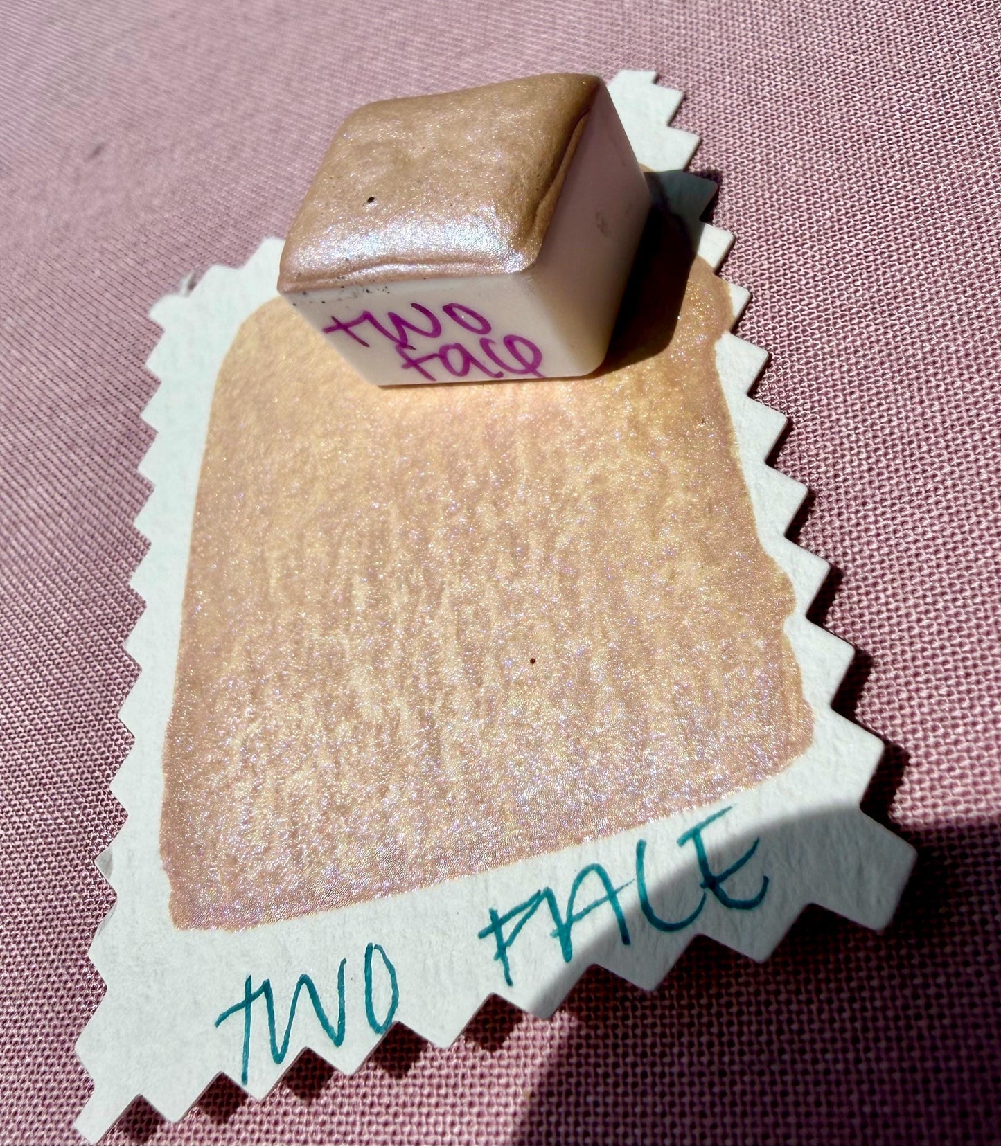 Two Face | Handmade Watercolors | Handmade Paint | Calligraphy | Lettering | Colorshift | Artist Paints | Watercolor Artist
